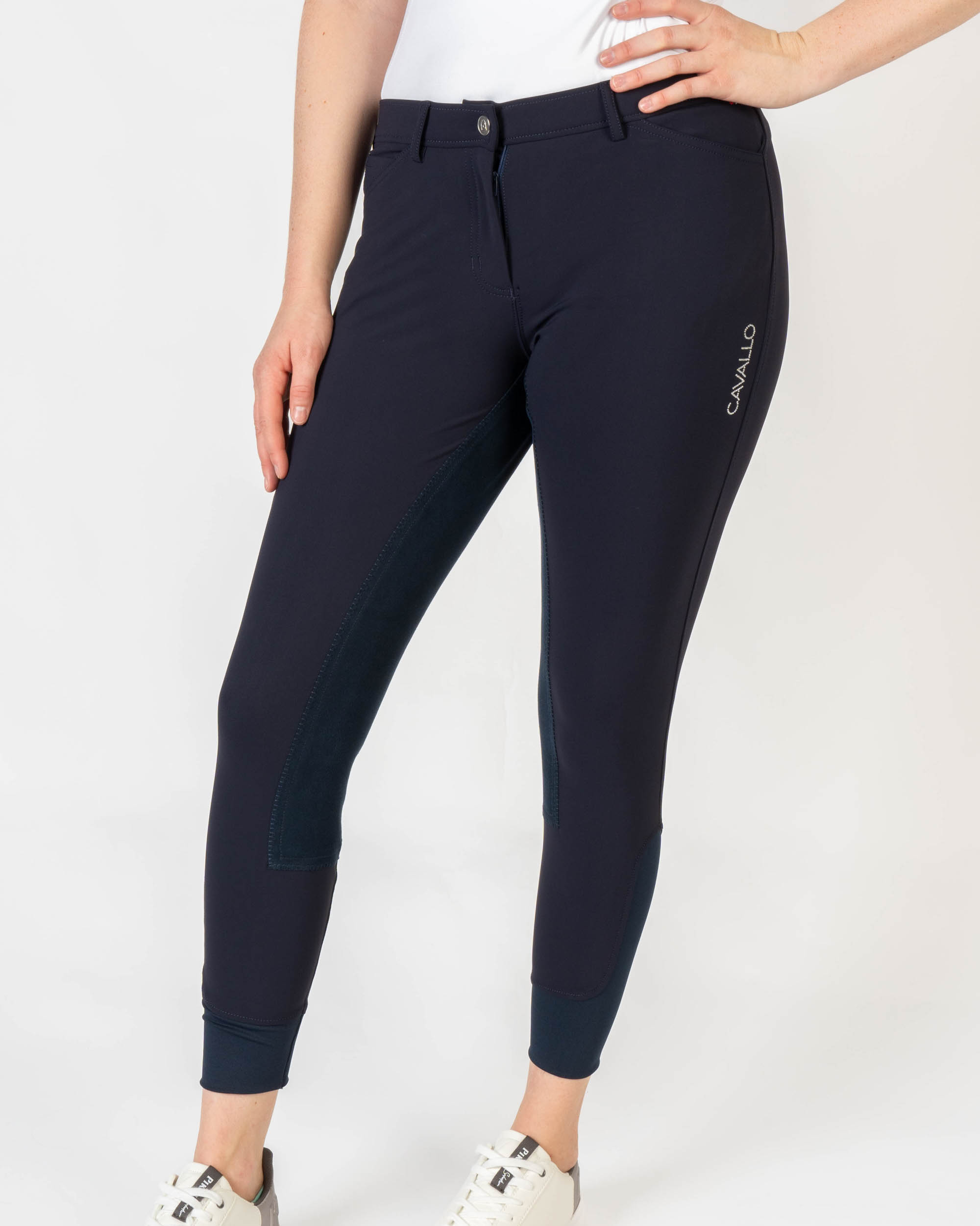 Riding breeches ladies CAVALChristy Silver Mobile full seat in darkblue
