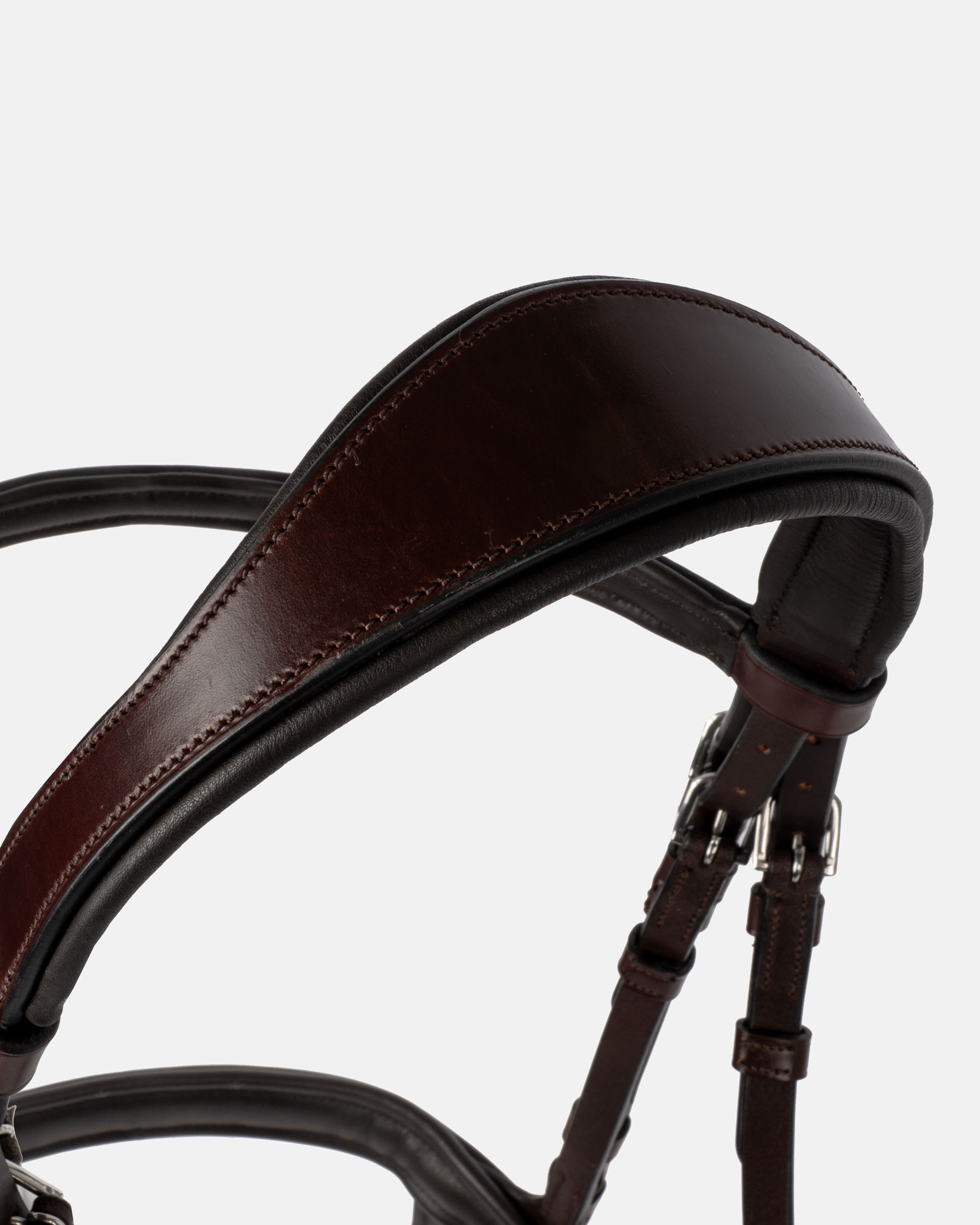 Bath snaffle bridle in oak/silver Bath snaffle bridle in oak/silver