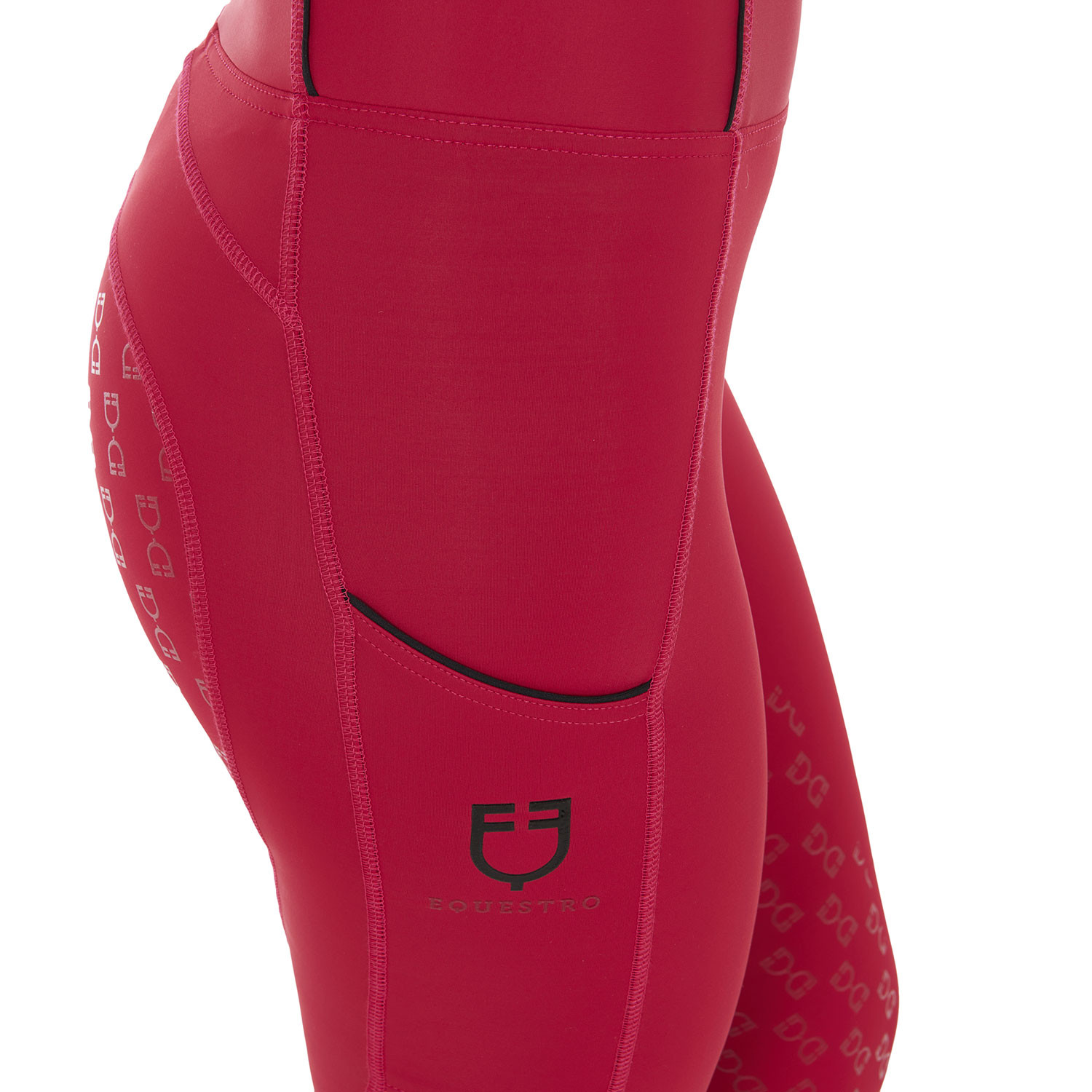 Damen-Leggings Slim Fit mit Vollbesatz