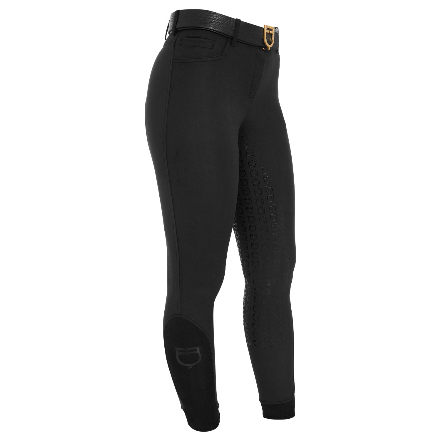 Damen-Vollbesatz-Reithose mit hohem Bund und Fleecefutter