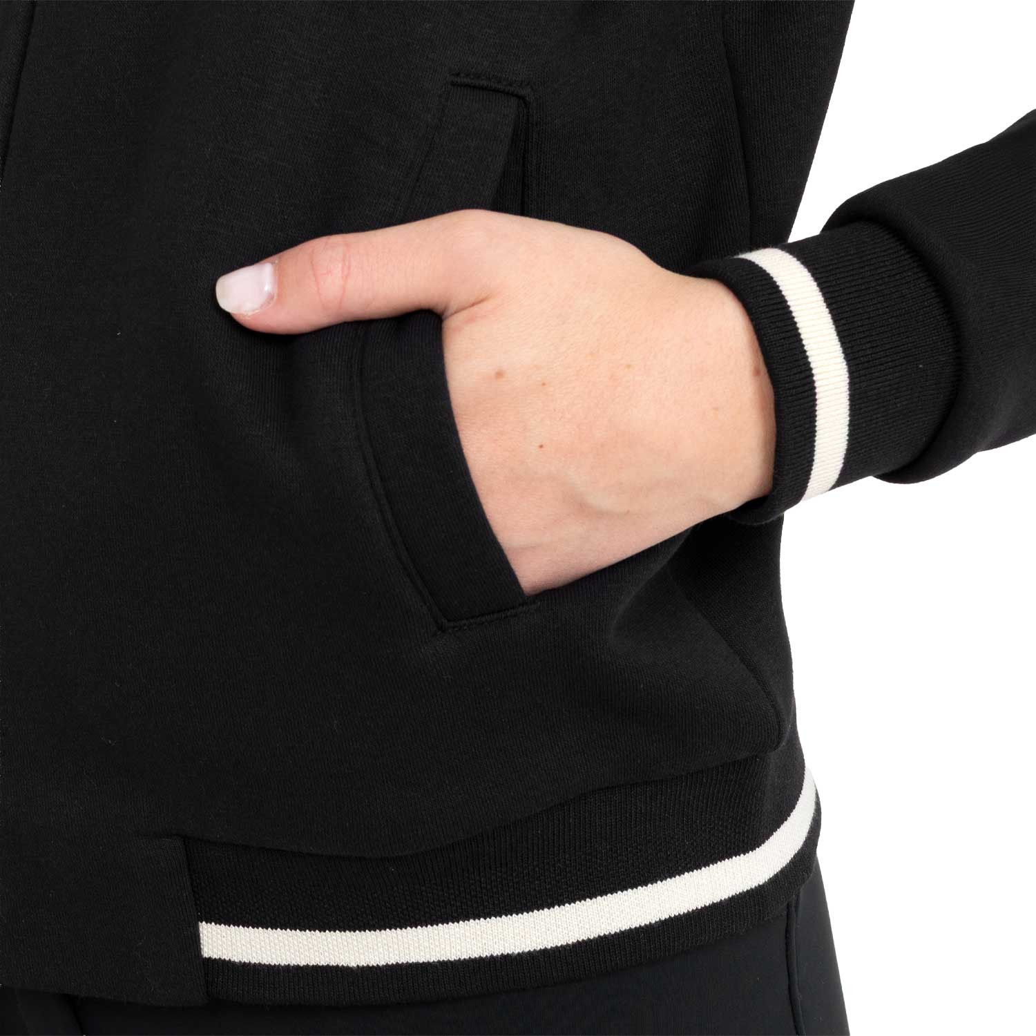Damen-Kapuzenjacke mit Frontreißverschluss