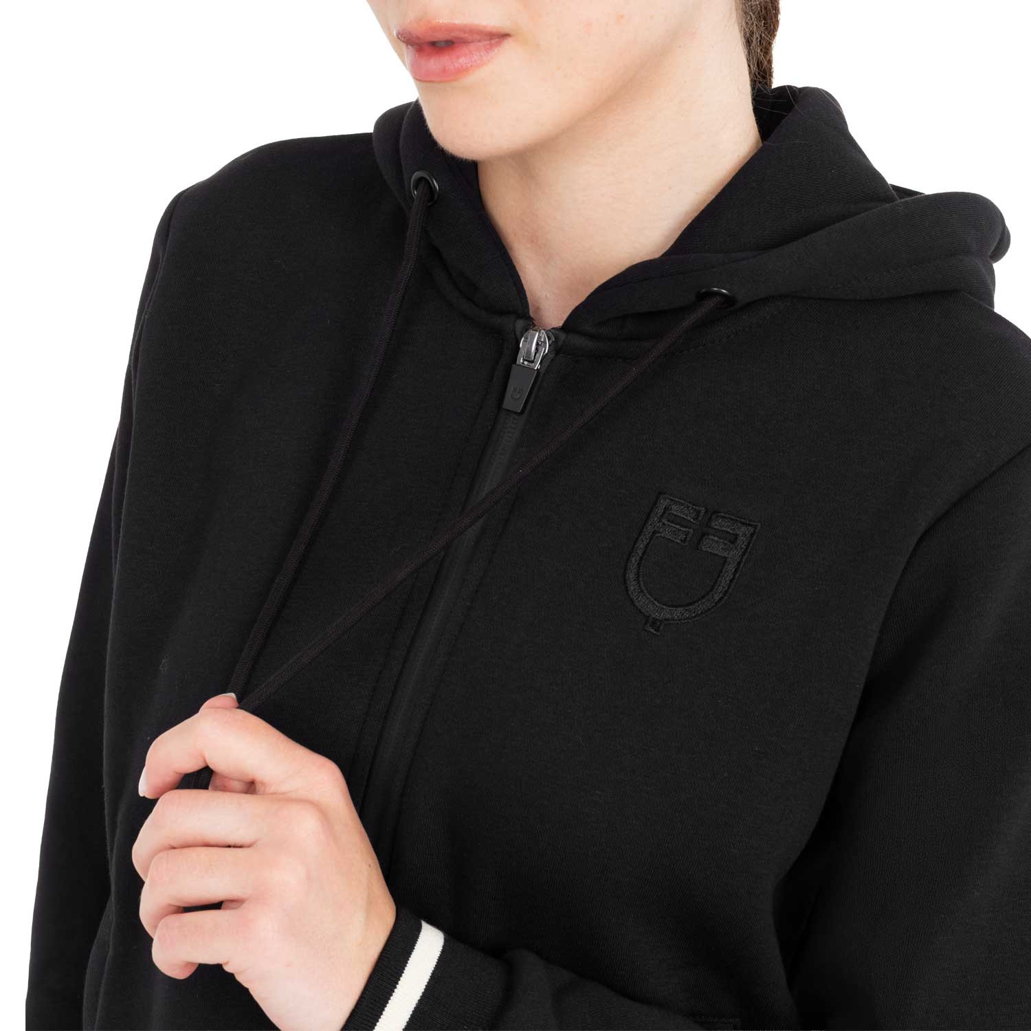 Damen-Kapuzenjacke mit Frontreißverschluss