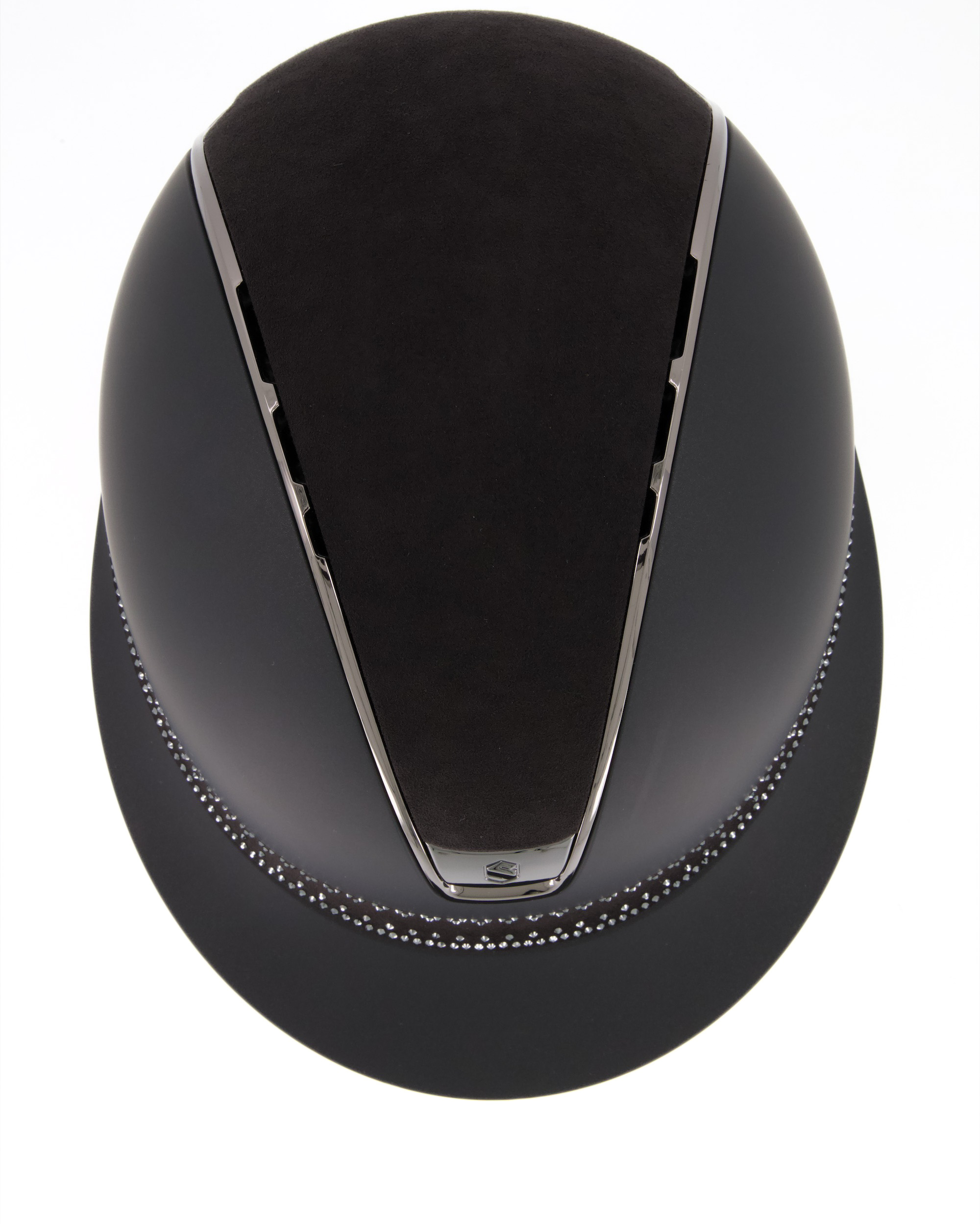 Reithelm 2.0 Miss Shield Shadomatt Black,Top Alcantara Black, Frontal Band Tiara Black, Trim Black Chrome, Blason Black Chrome in schwarz