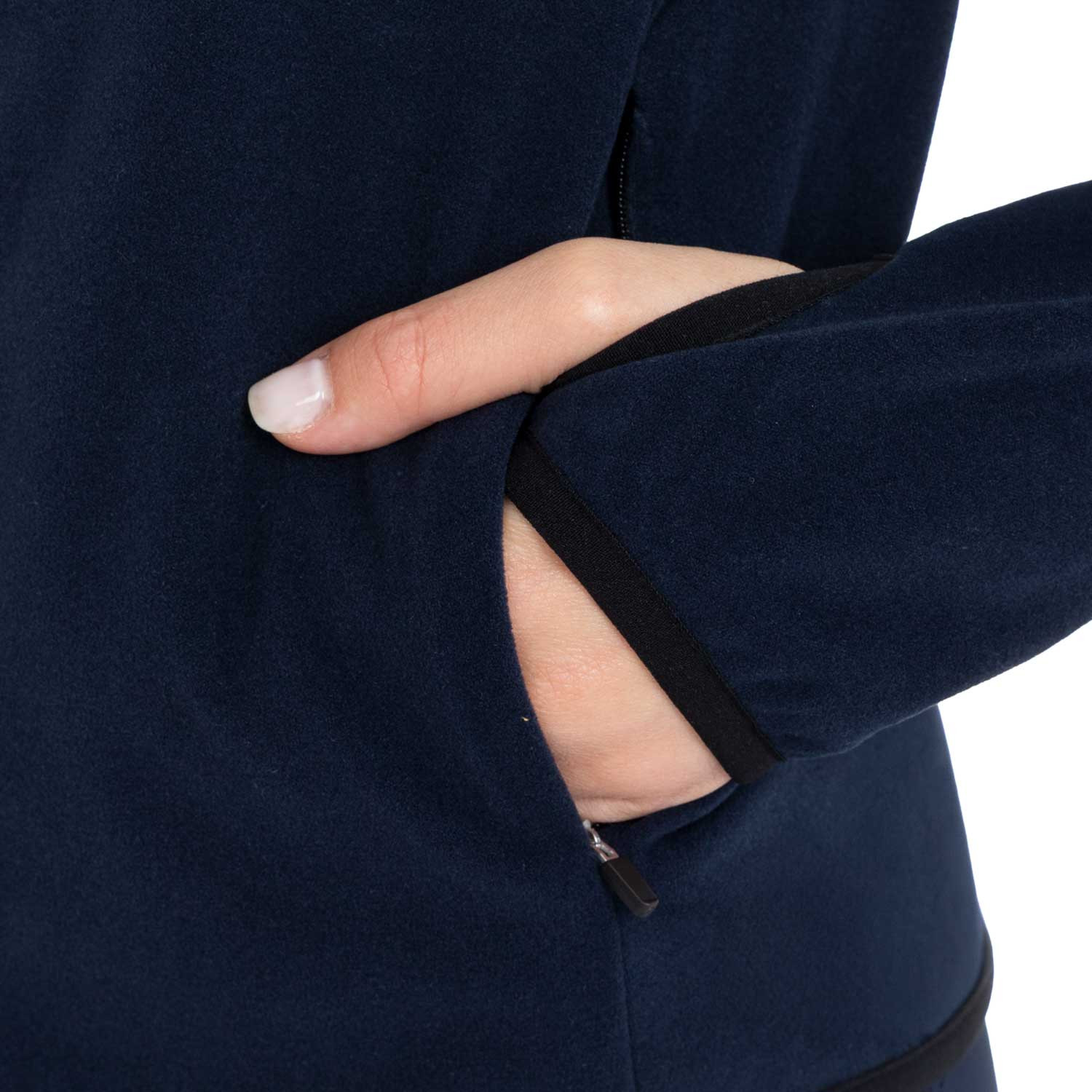 Damen-Fleece-Sweatshirt mit Reißverschluss