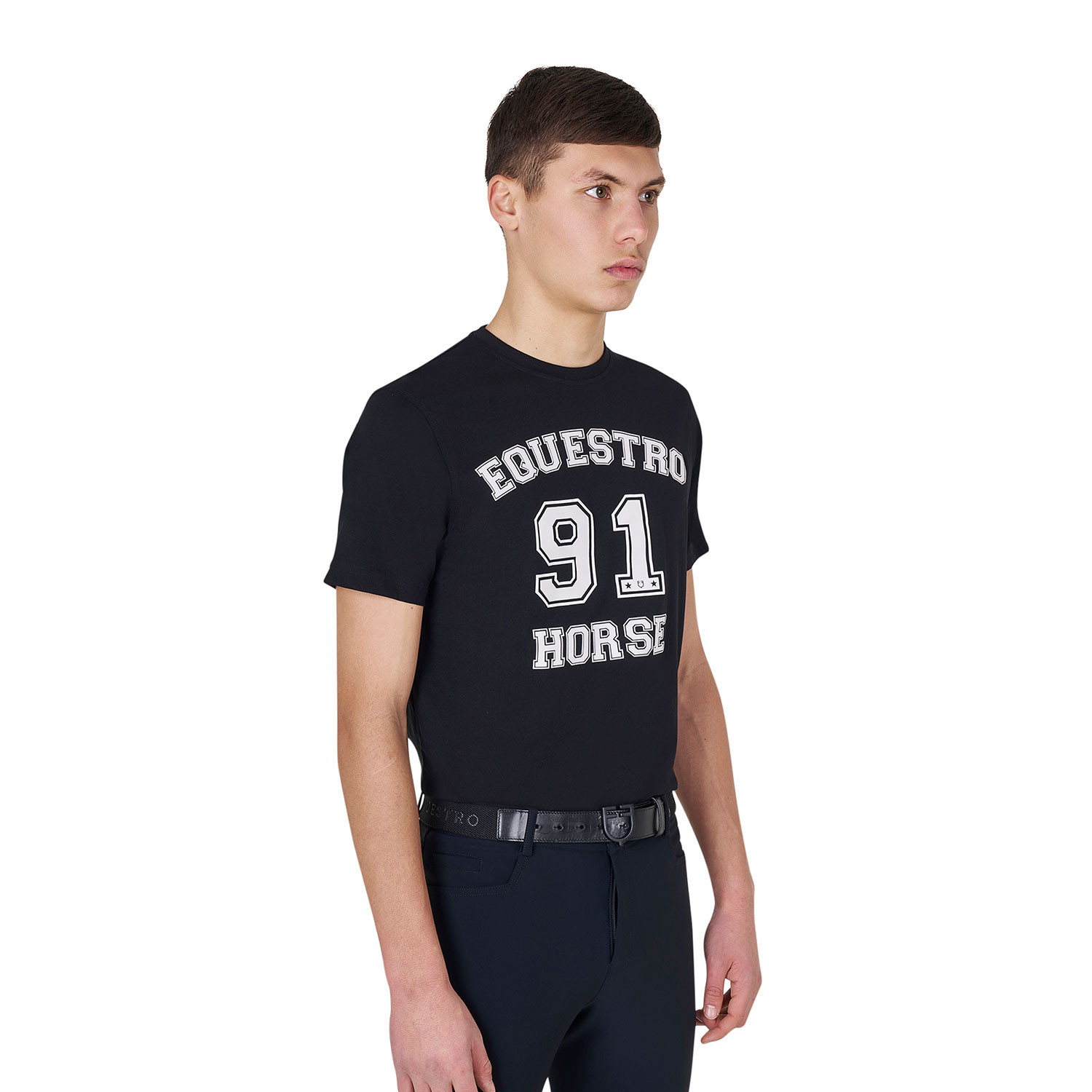 Horse Club Baumwoll-T-Shirt für Herren