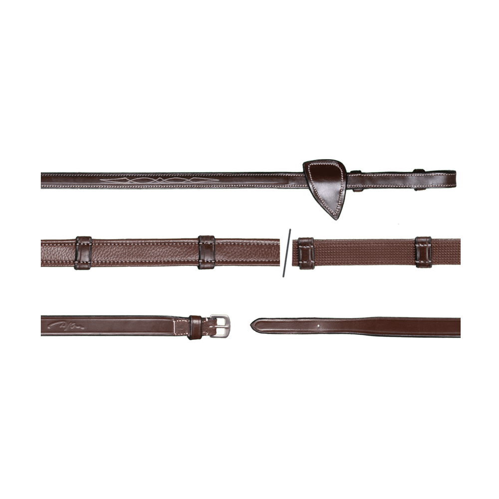 5/8" (16 mm) Jagdzügel mit 7 Lederstegen