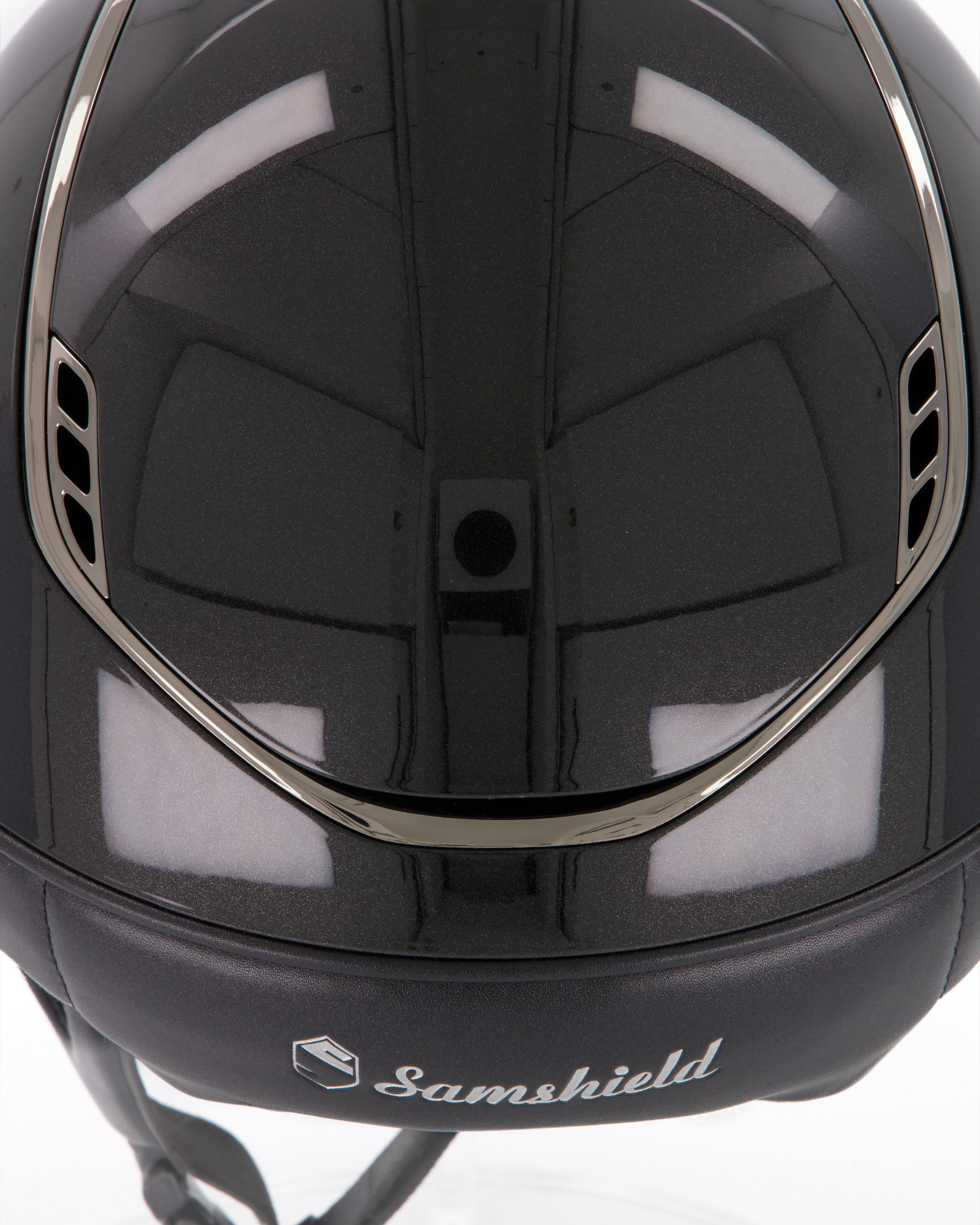 Reithelm 2.0 Miss Shield Shadowglossy Black, Top Shadowglossy Black, Frontalband Glacier Black, Trim Chrome Black, Blason Chrome Black in schwarz