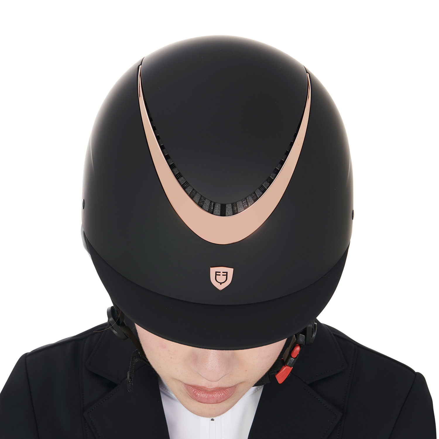 Unisex-Helm mit glänzendem Rahmen Zulassung EN 1384-2023