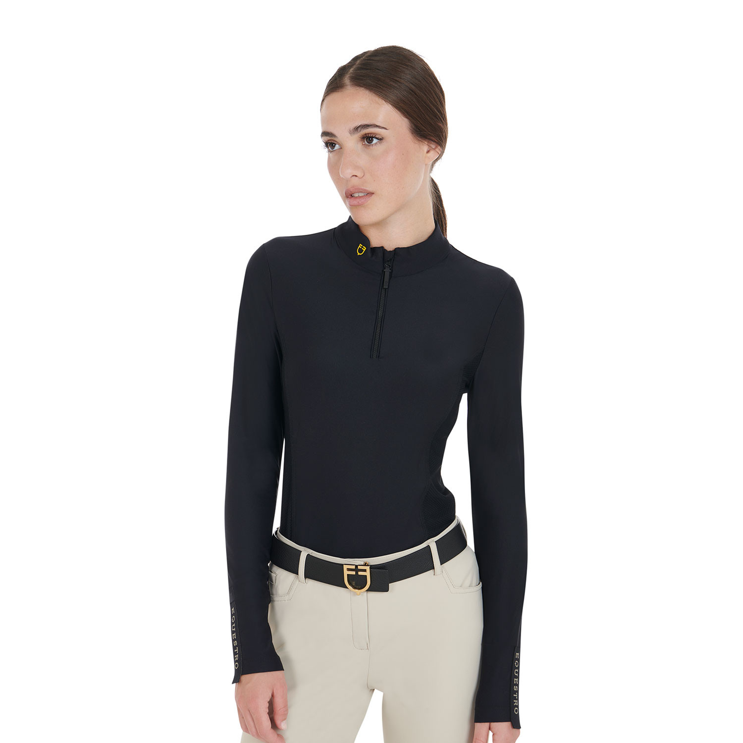 Technisches Damen-Langarm-Trainingspolo
