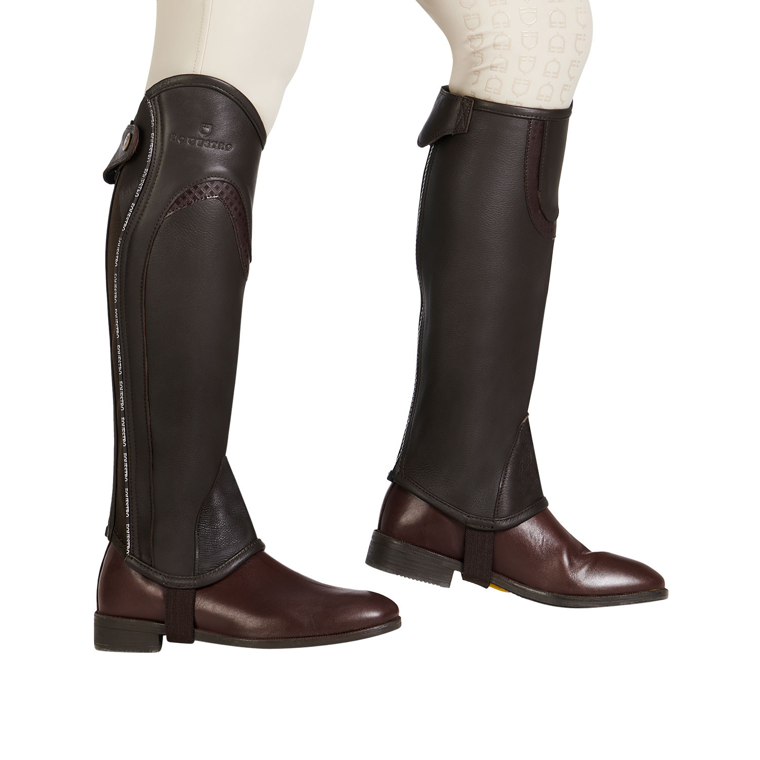 Unisex-Lederstiefeletten mit Kontrastprofil