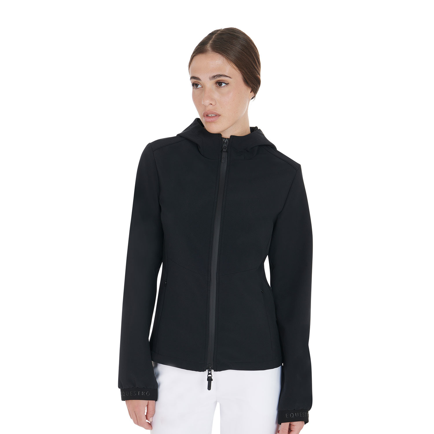 Taillierte Softshell-Jacke mit verdeckten Taschen