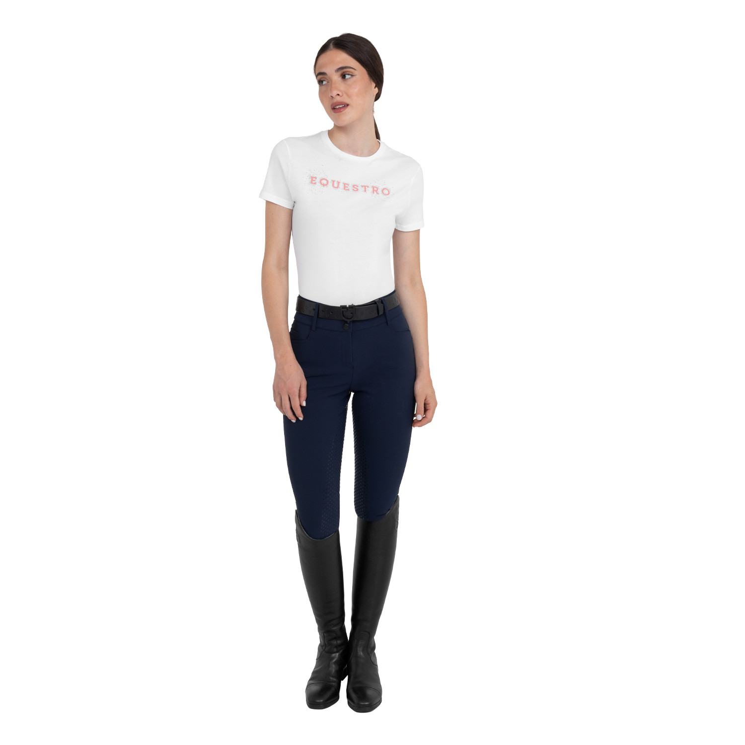 Baumwoll-T-Shirt Strass für Damen