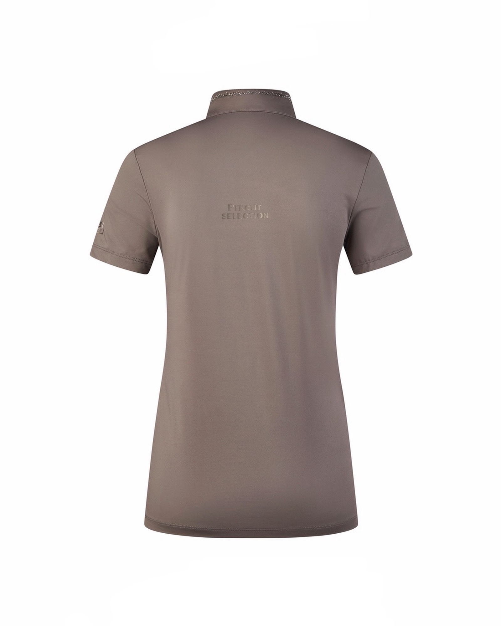 Ladies button selection shirt in mystic grey