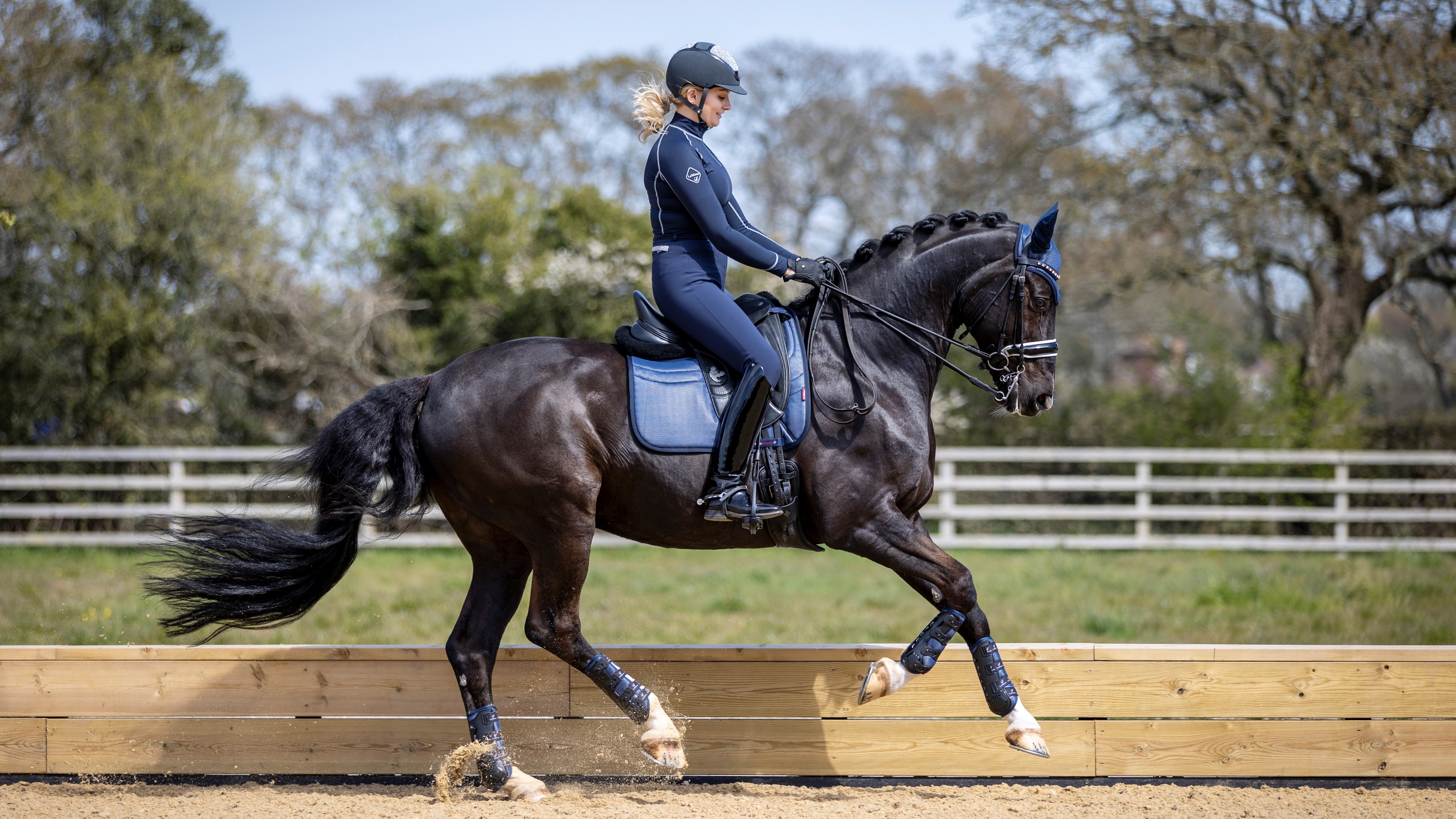LMX Ultramesh Dressurschabracke in navy