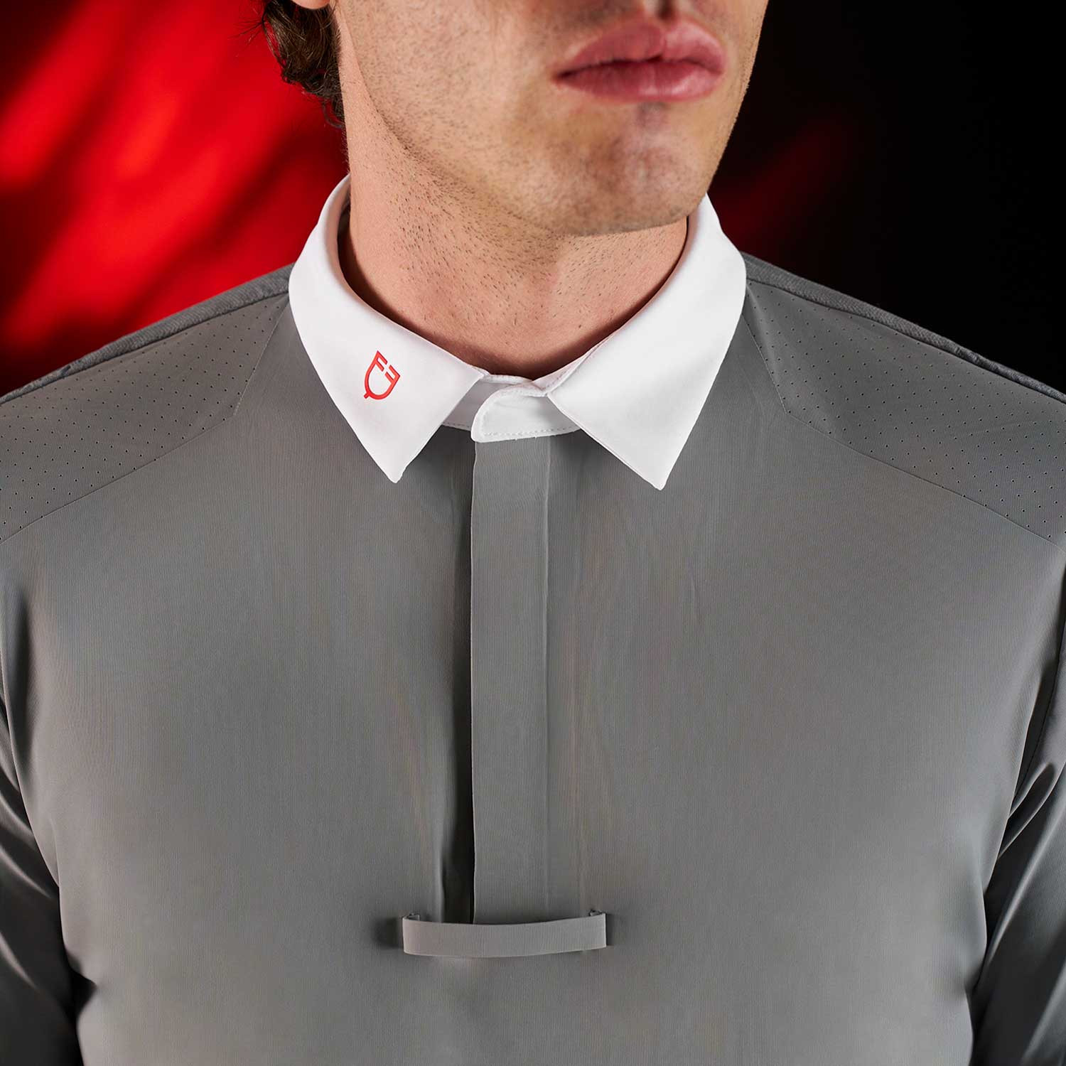 Herren-Turnierpoloshirt mit kurzen Ärmeln und Knöpfen