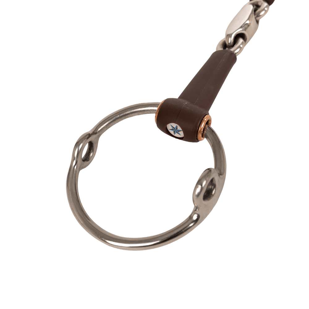 Mors à aiguilles avec anneaux libres double brisure Flex Medium