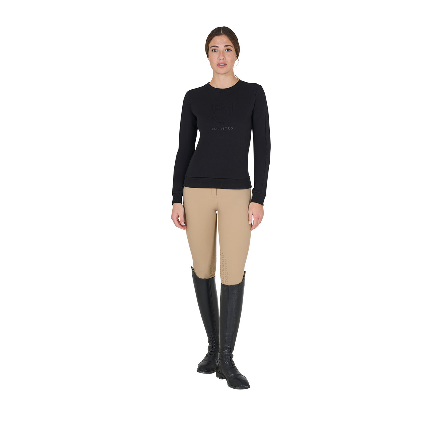 Damen-Rundhalssweatshirt mit Logo-Print