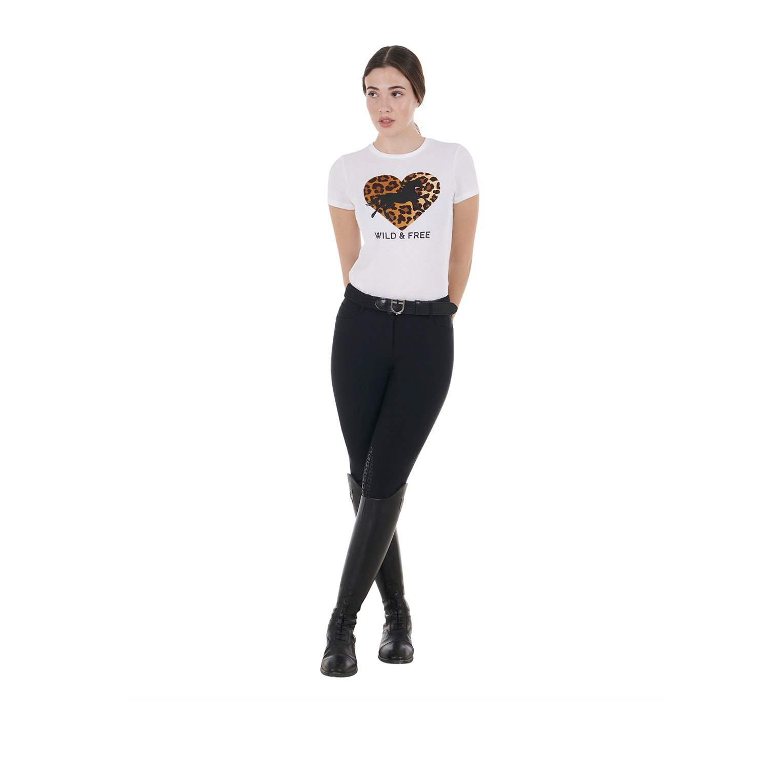 Damen-Baumwoll-T-Shirt Wild & Free