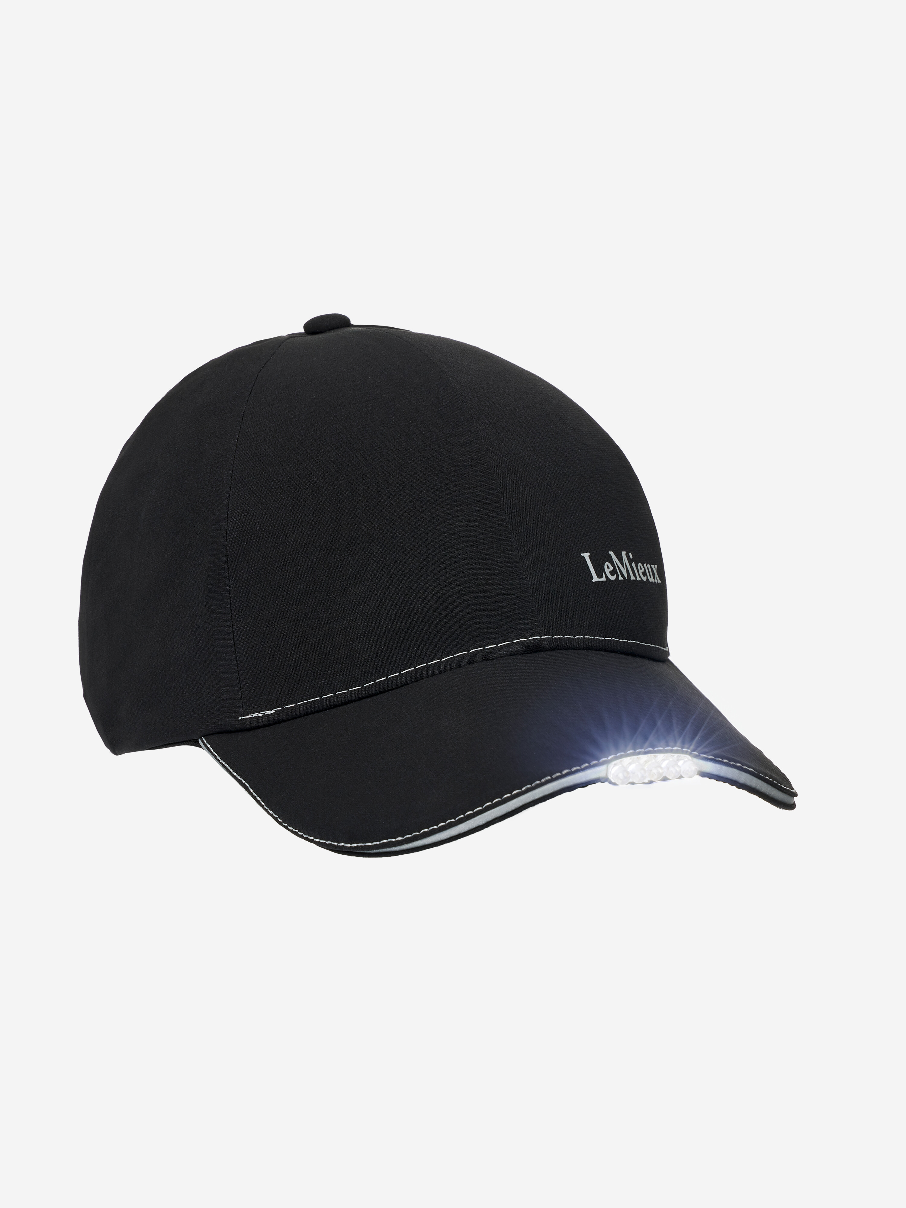 Cap with lamp Black