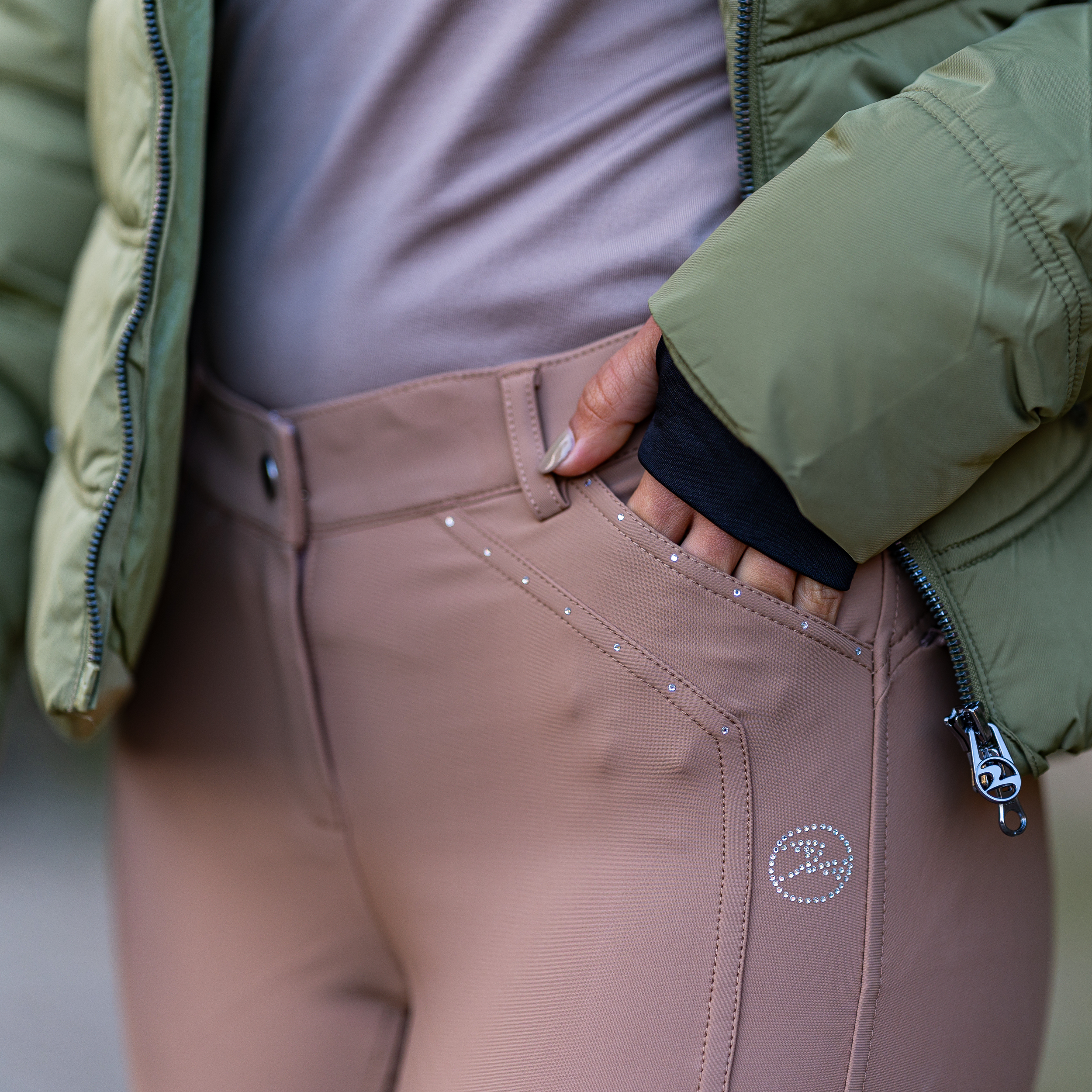 Pantalon d'équitation dame Zaya avec full grip