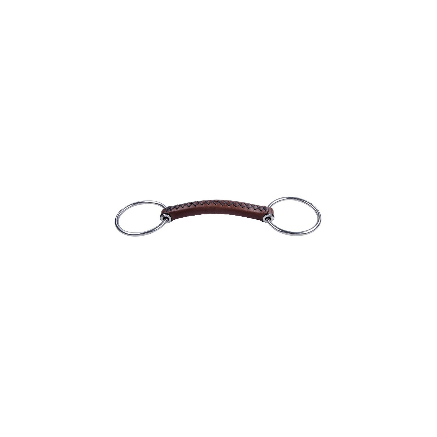 Leder beweglicher Ring gerade-20 in braun