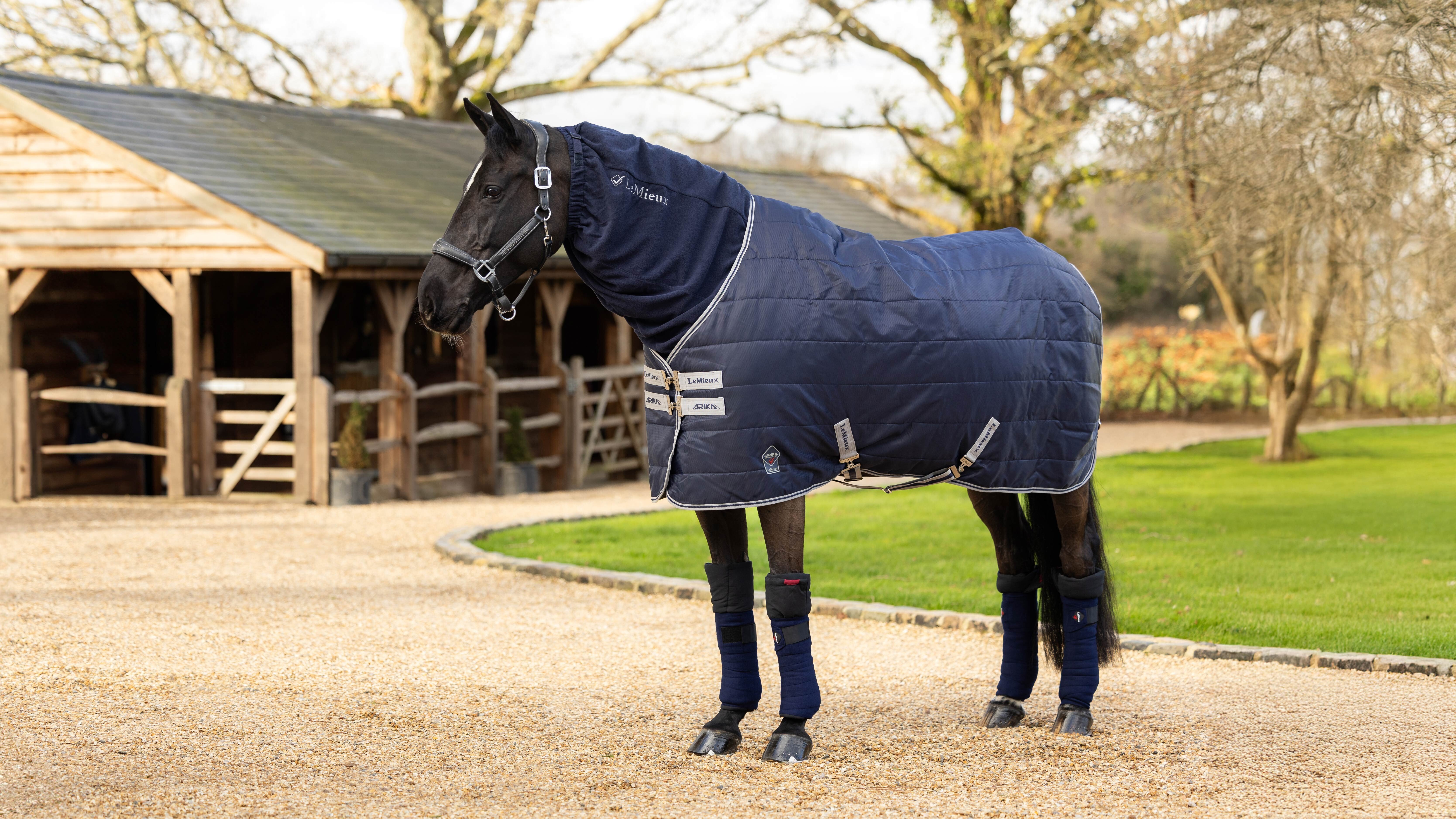 Arika Fleece Hood Navy