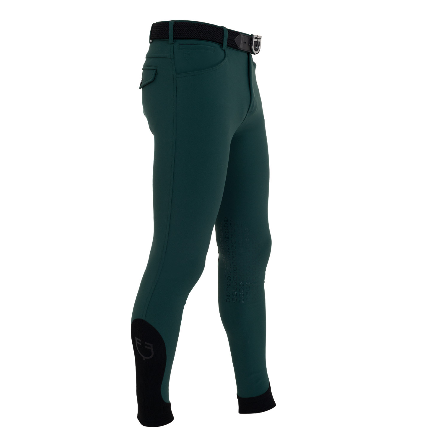 Herren-Reithose Slim Fit mit Kniebesatz