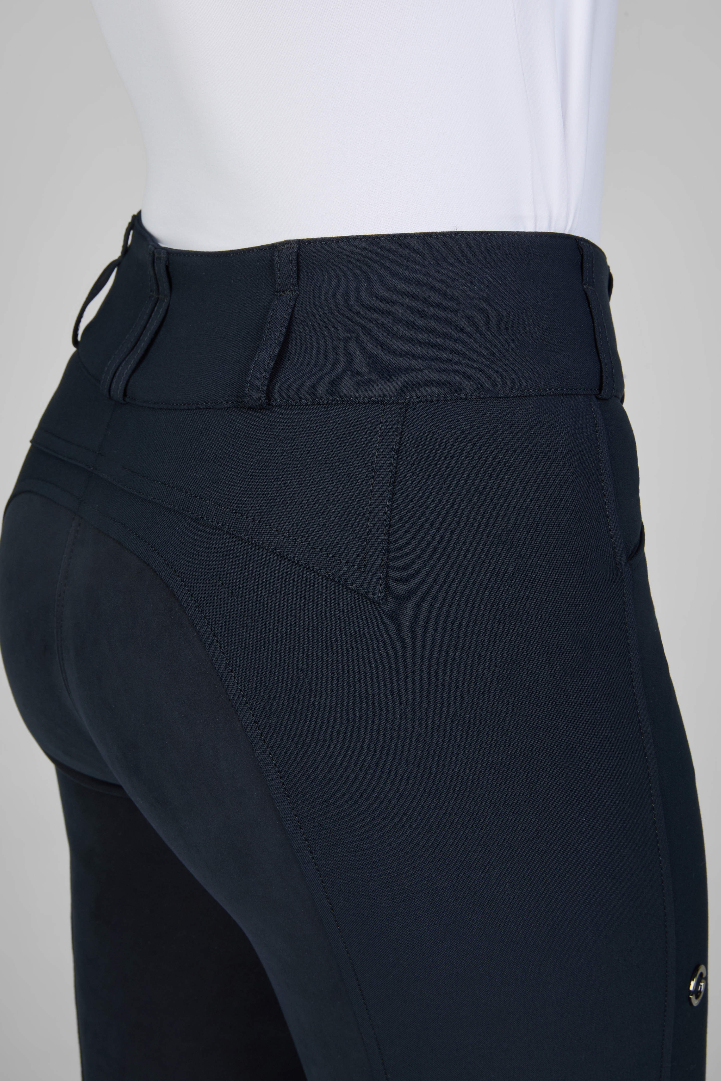 Reithose Damen Candela Kunstleder Ganzbesatz