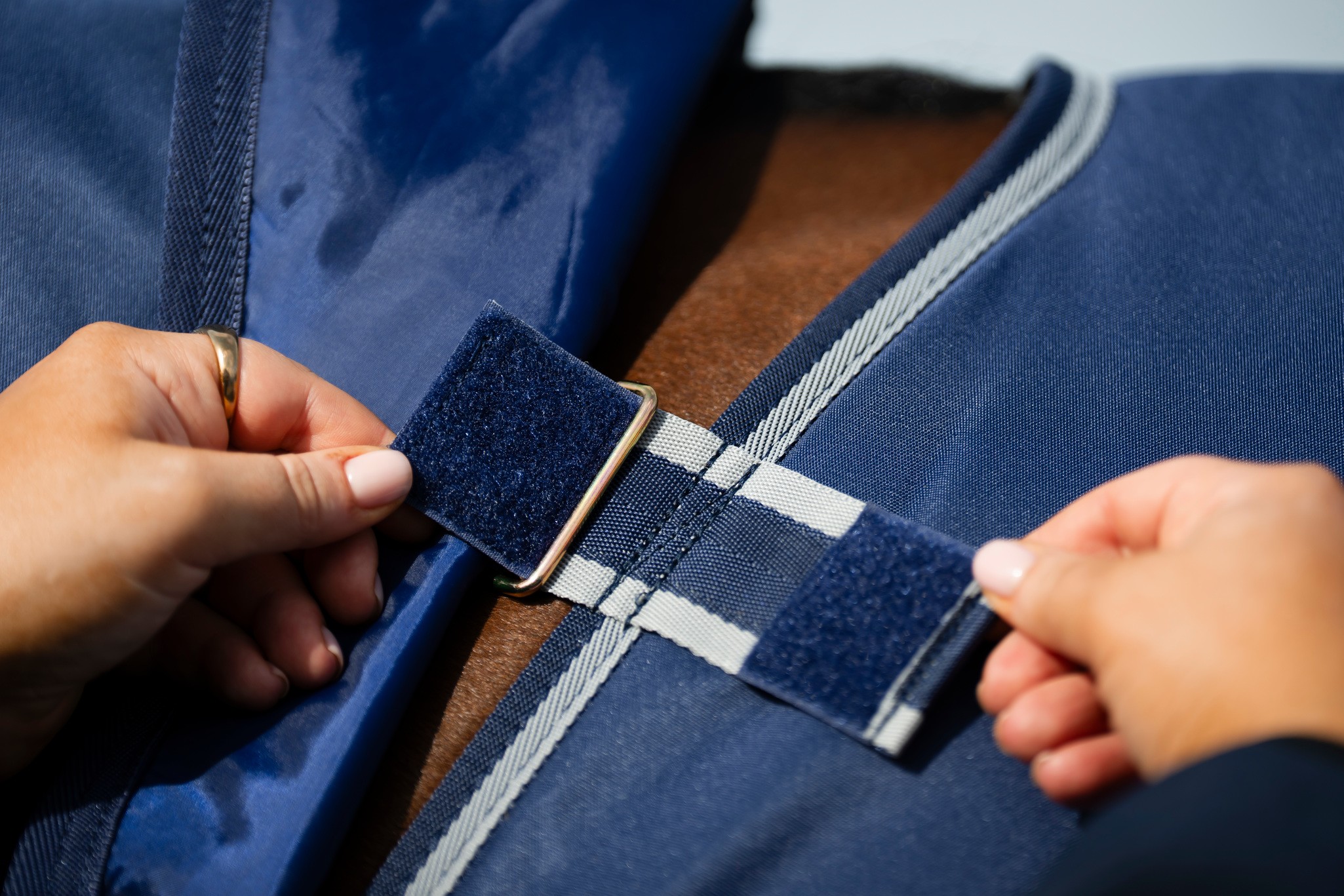 Stalldecke Quilt in Navy