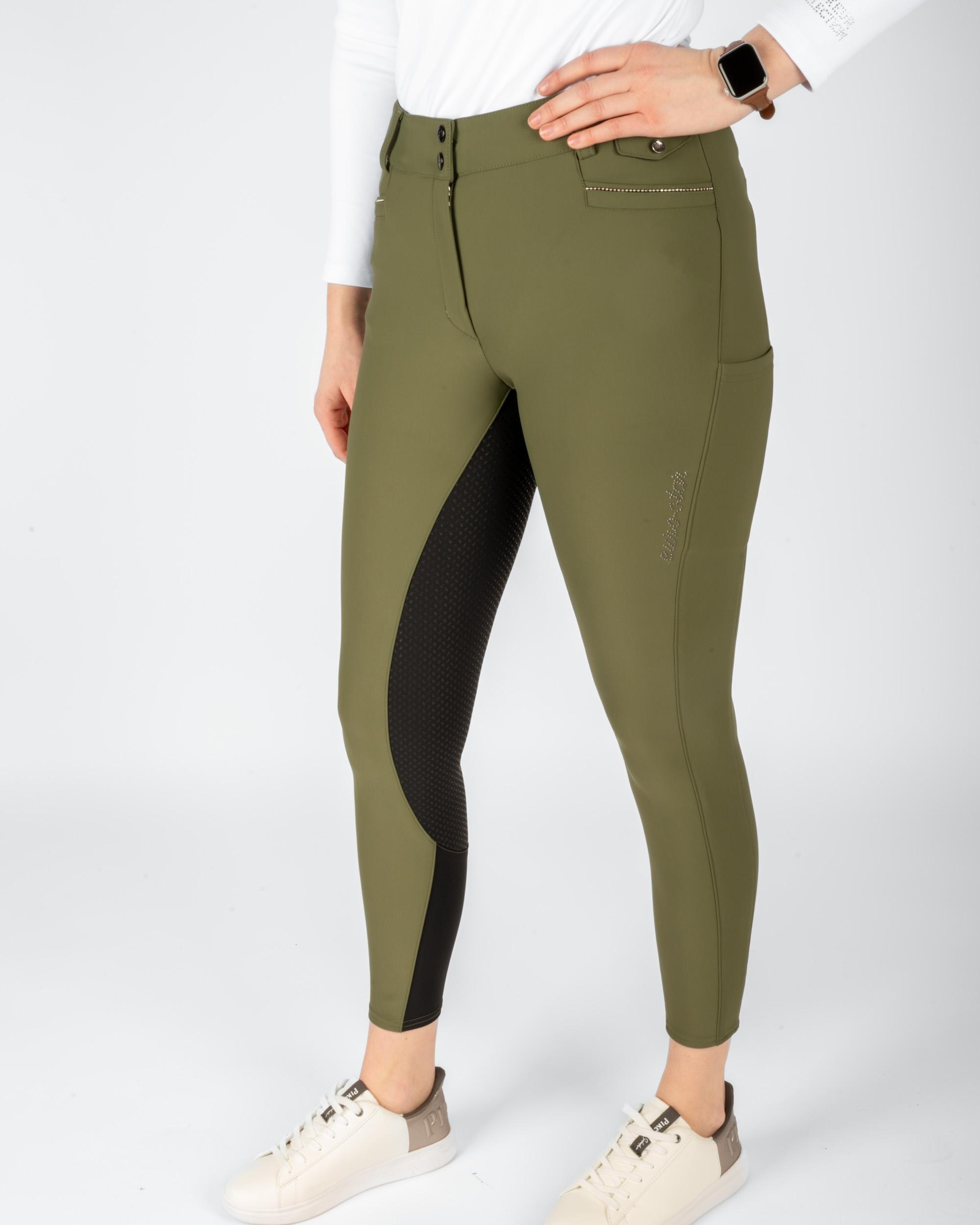 Ladies riding breeches Arielle Snow FullGrip