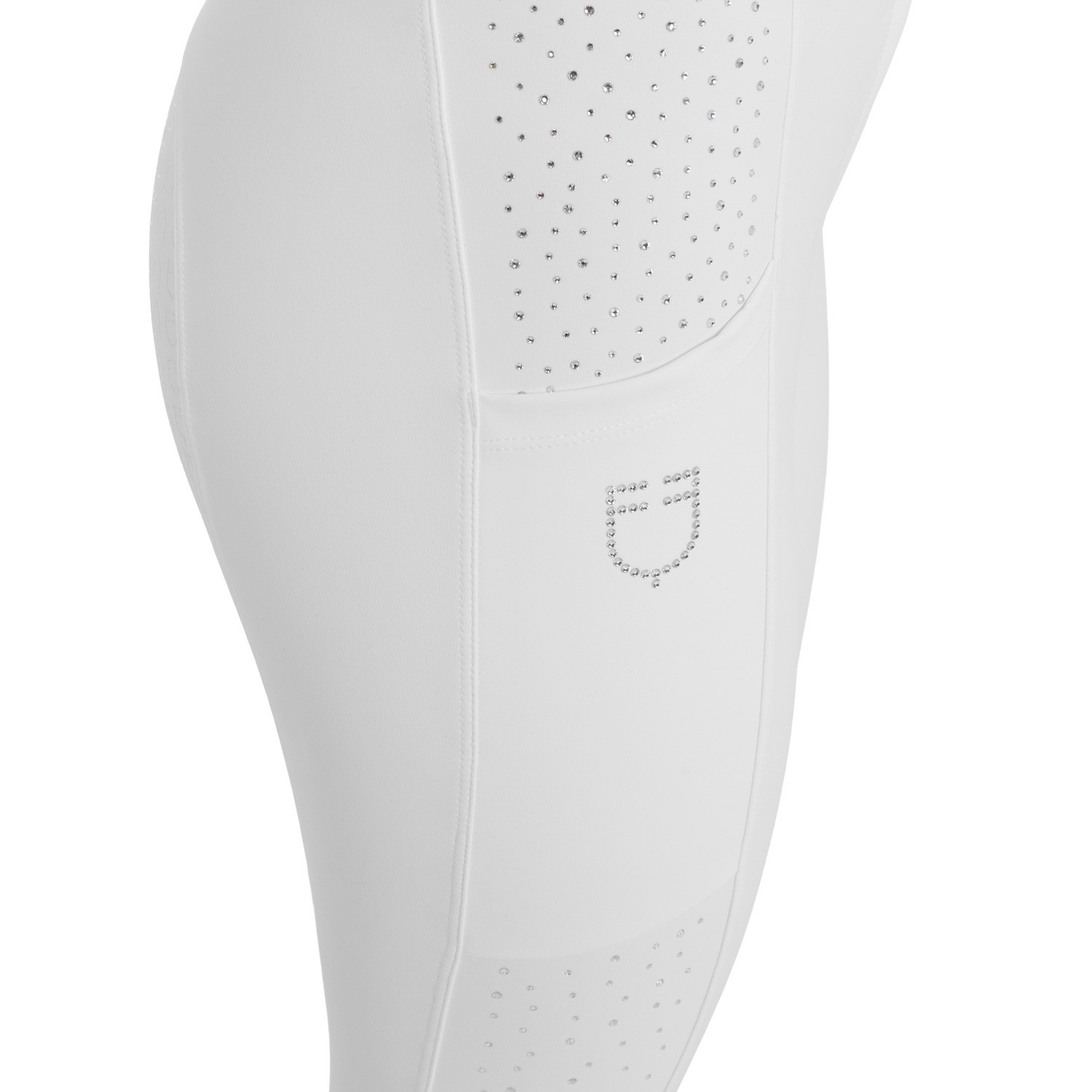 Damen-Vollbesatz-Reithose mit hohem Bund und Strasssteinen