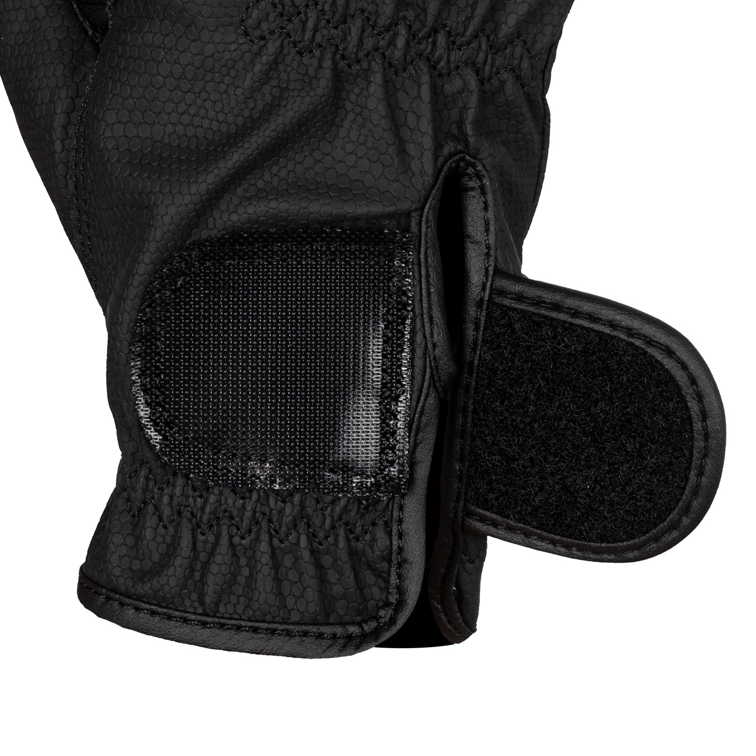 Handschuhe aus weichem technischem Material mit Glitzer-Logo