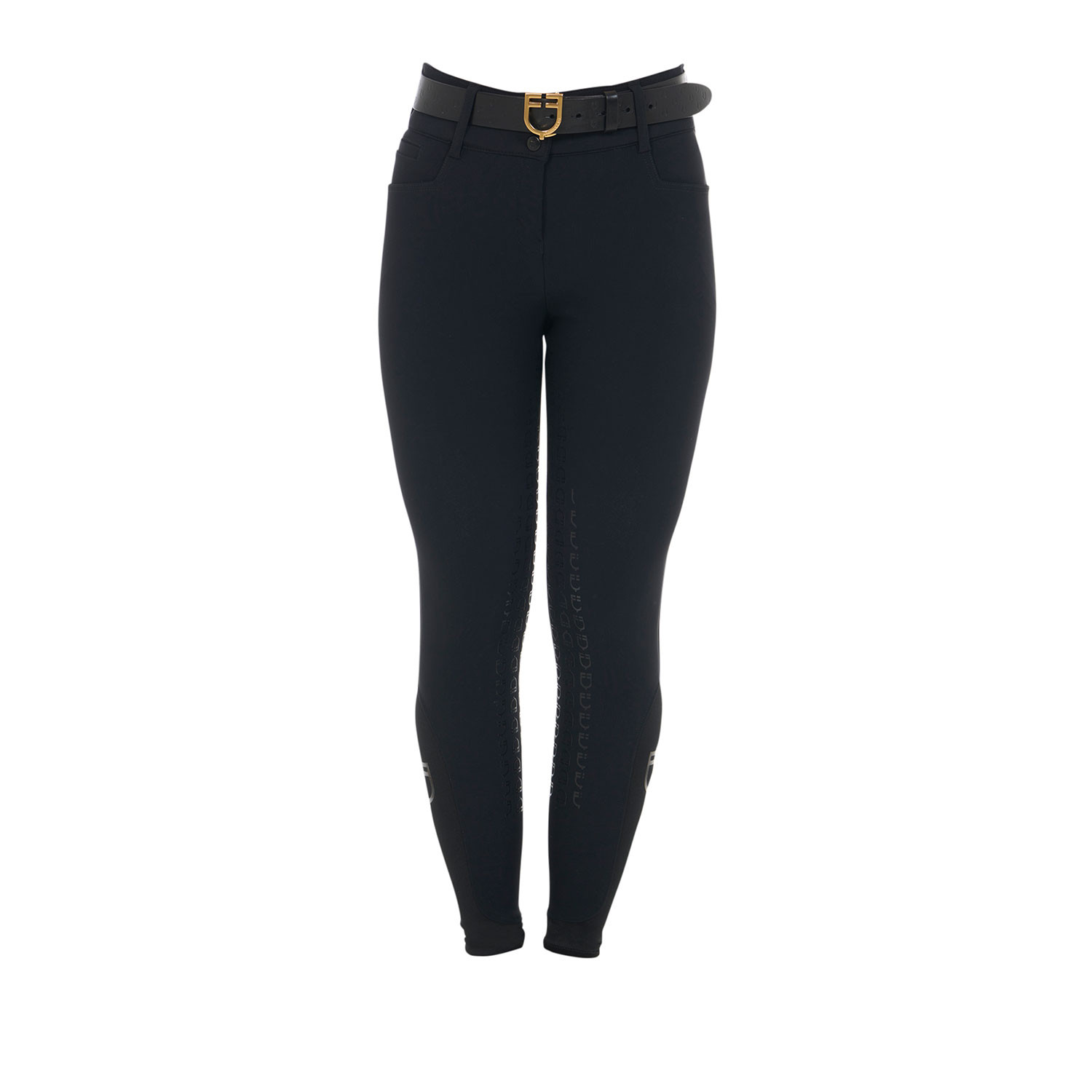 Damen-Reithose High Waist mit Vollbesatz