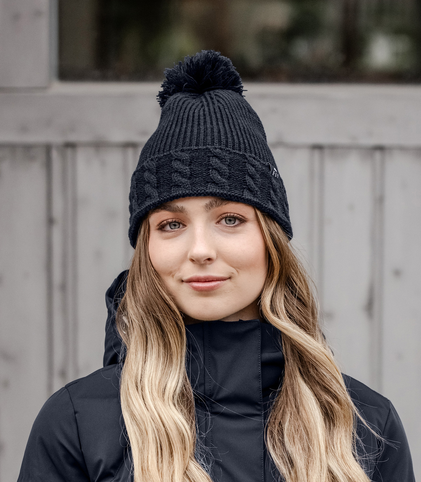Ophelia knitted hat, deep blue