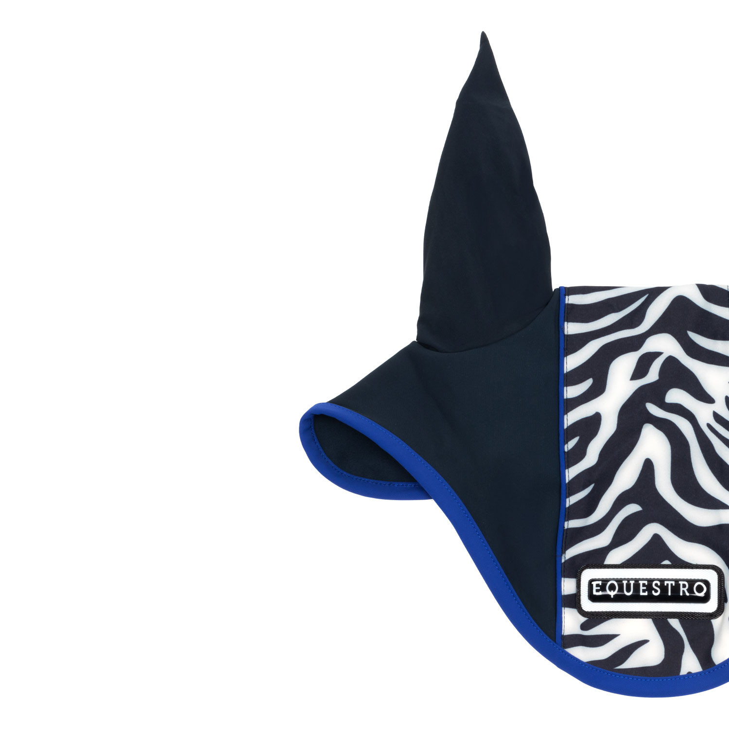 Fliegenhaube aus technischem Gewebe mit Zebra-Mittelstreifen