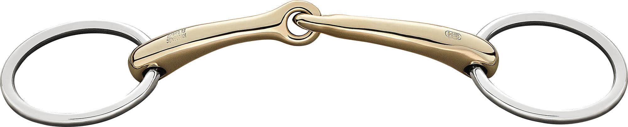 Dynamic RS Sensogan snaffle bit, single broken, 14mm