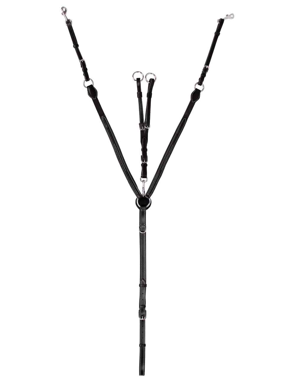 Front harness with luxury stitching