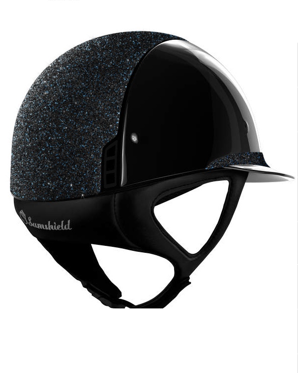 Reithelm Miss Shield Shadow glossy Metallic Black, Top u. Frontal Band Crystal Fabric Summer Nights, Blason u. Trim Matt Black