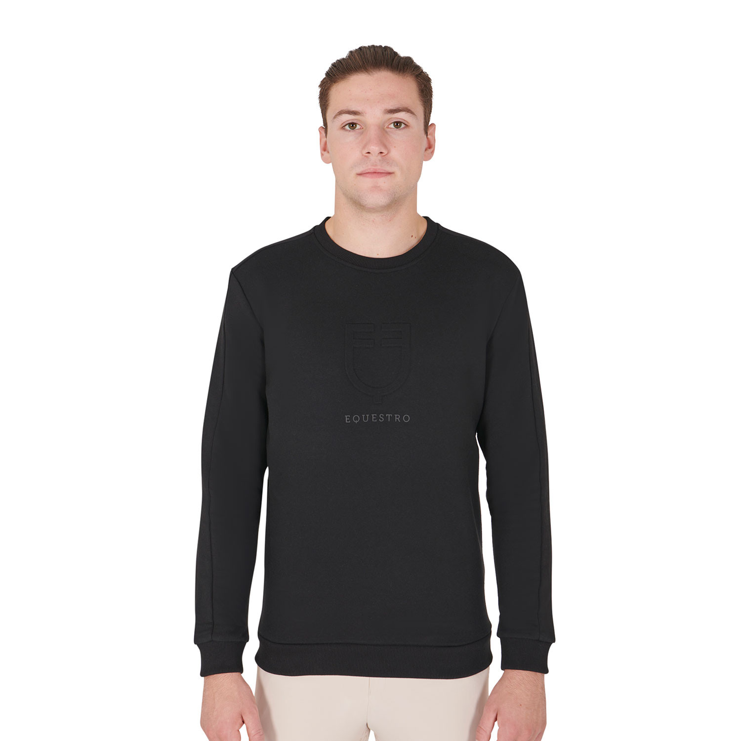 Herren-Baumwollsweatshirt mit Logo