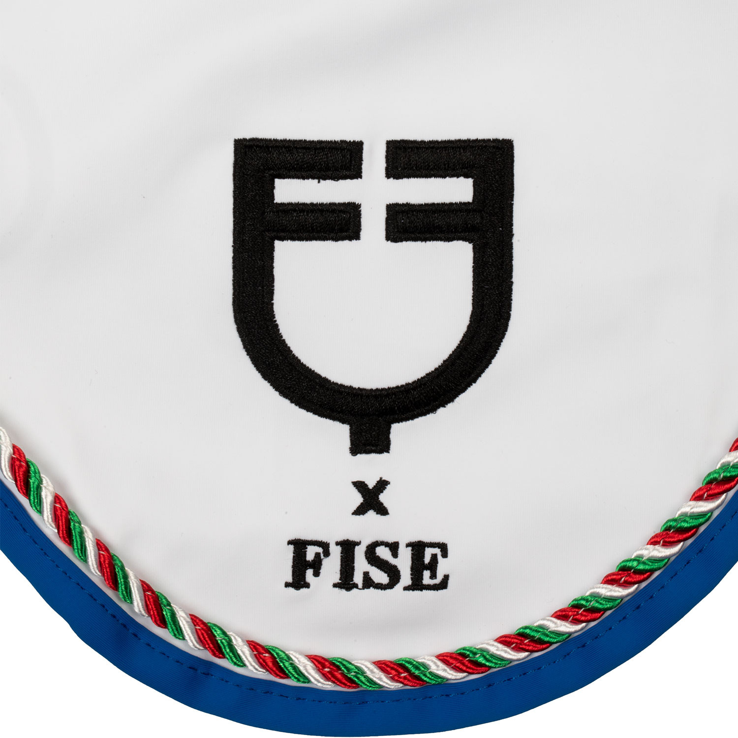 Fliegenhaube mit Italien-Flaggen-Paspel X FISE