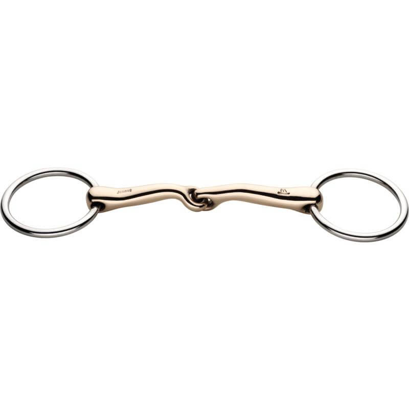 KK Ultra Aurigan snaffle bit, single broken and anatomical, 14mm