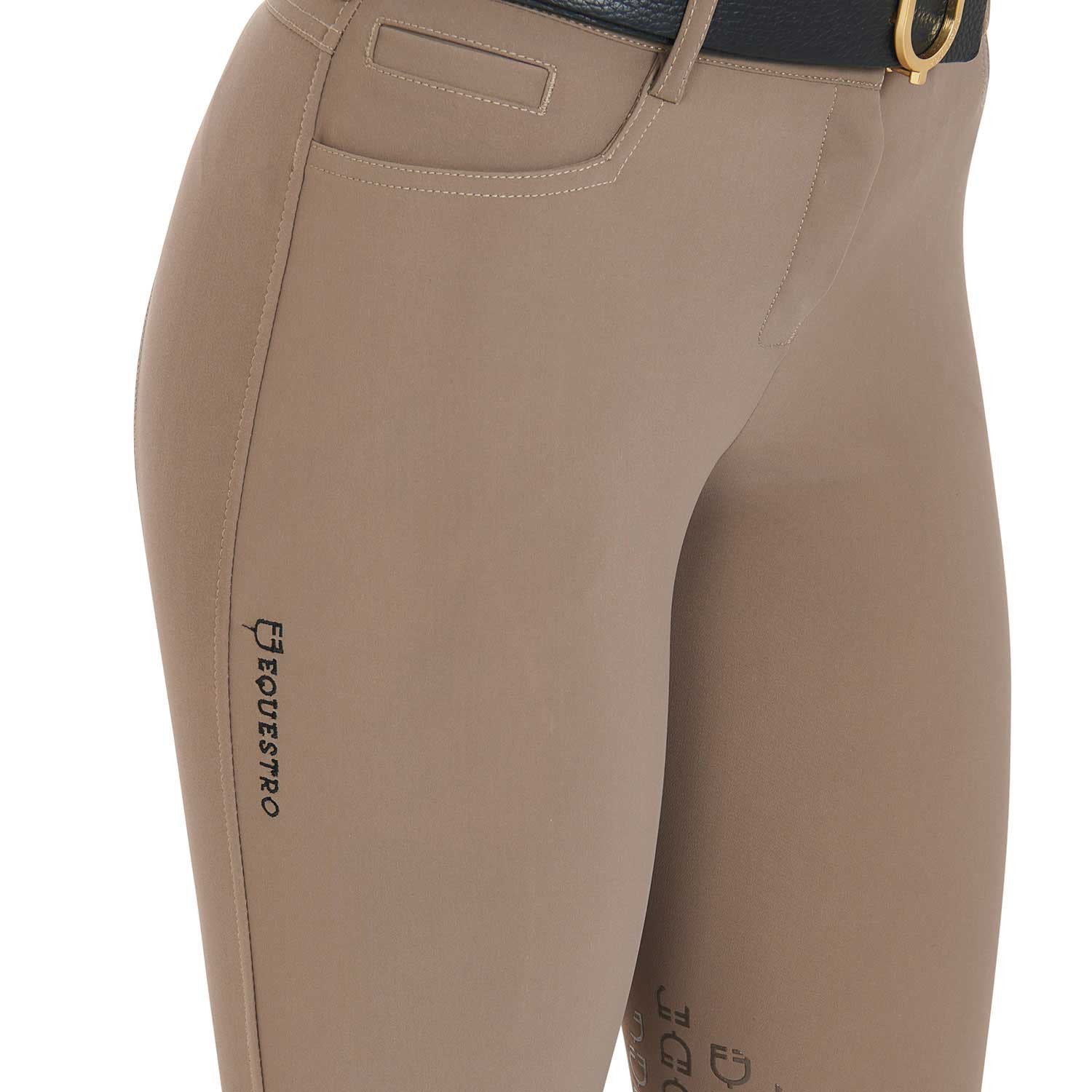 Schmale Damen-Grip-Reithose mit Logo