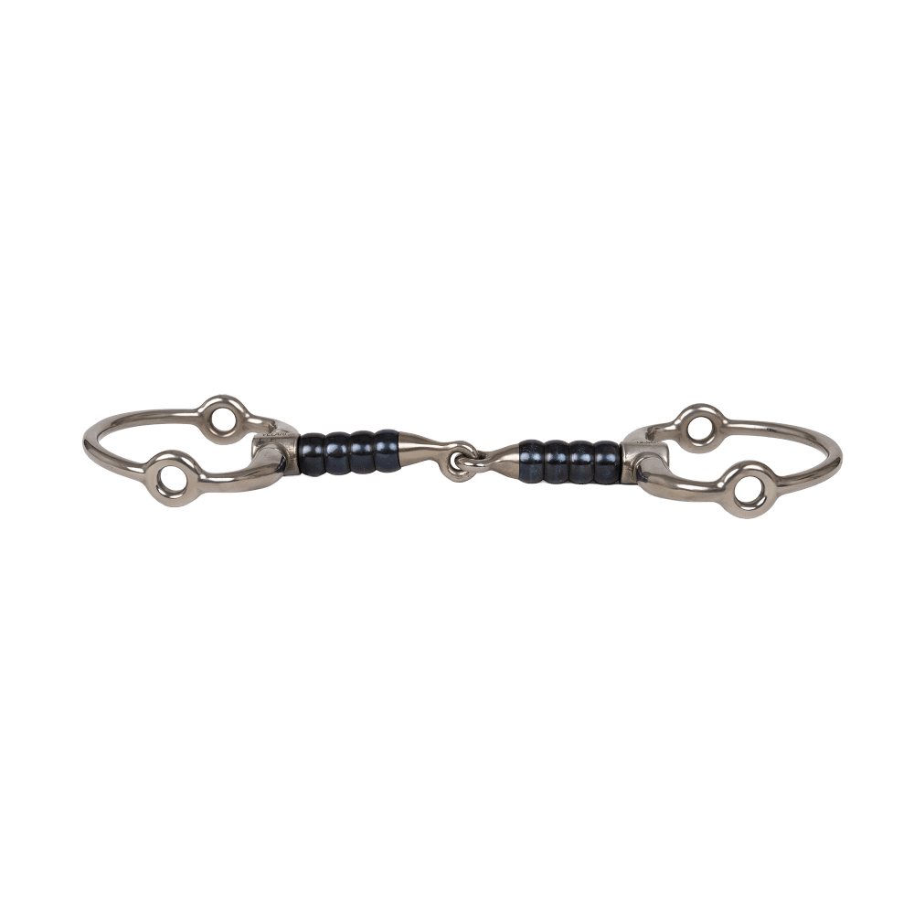 Filet gag cuir avec Eggbutt et simple brisure avec Cherry Roller Sweet Iron