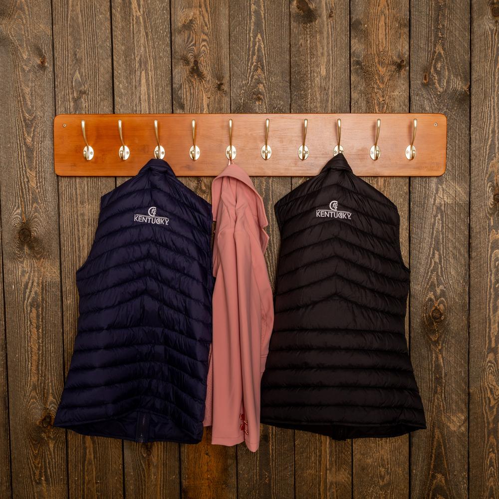 Girth/jacket rack with 10 hooks