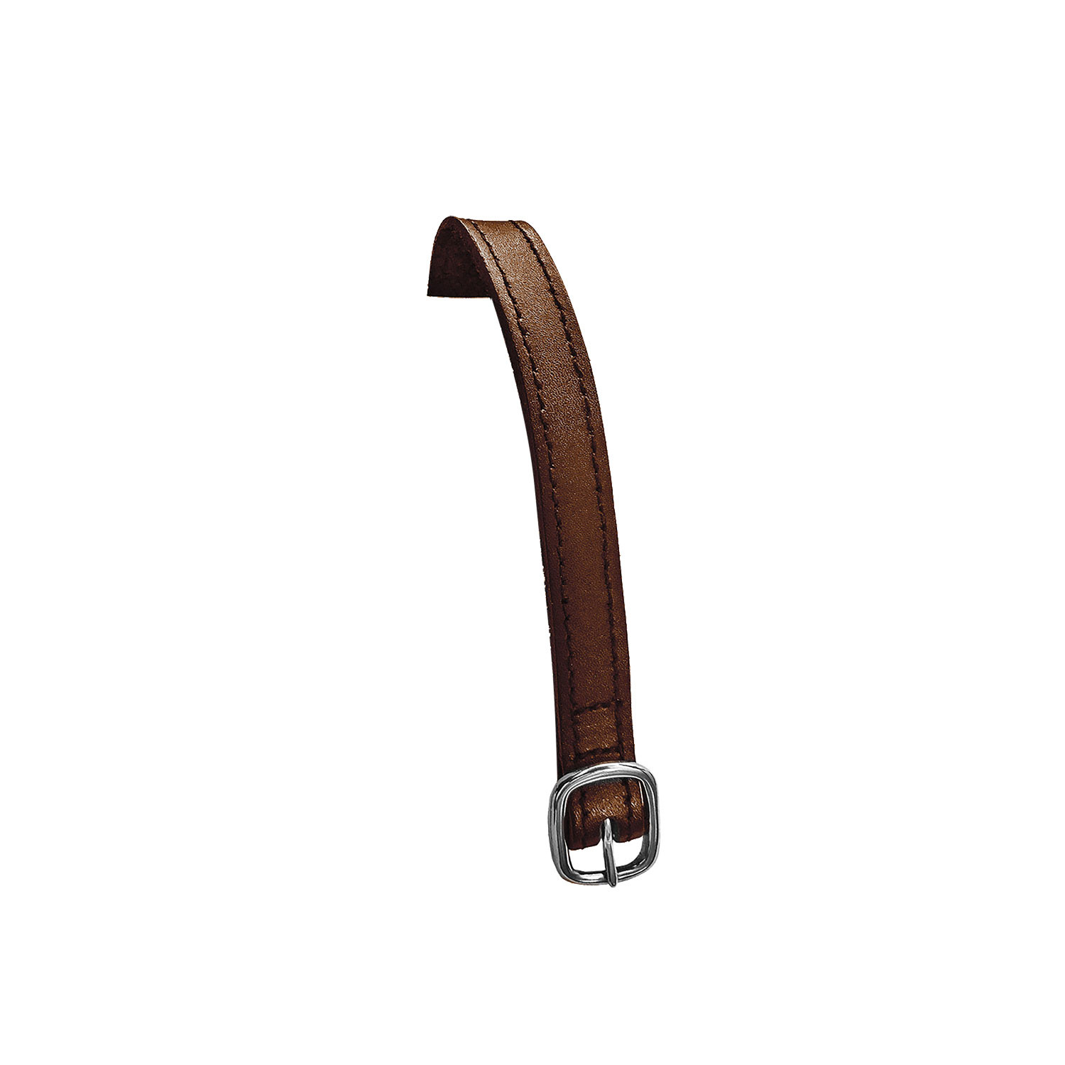 Sporenriemen aus Leder mit silberner Schnalle