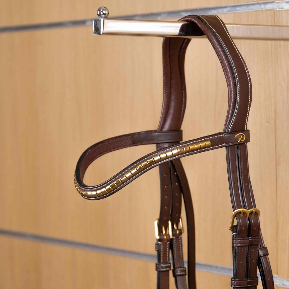 Stirnriemen in V - Form mit Messingbeschlägen | Dy'on