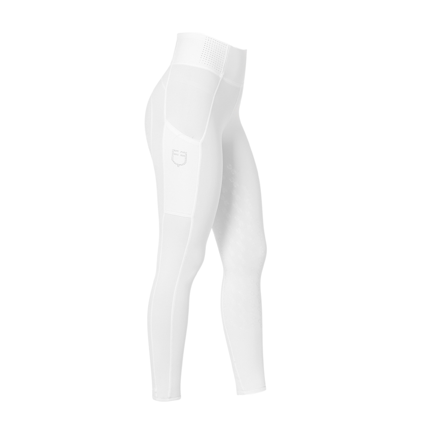 Taillierte Damen-Leggings mit Strasssteinen