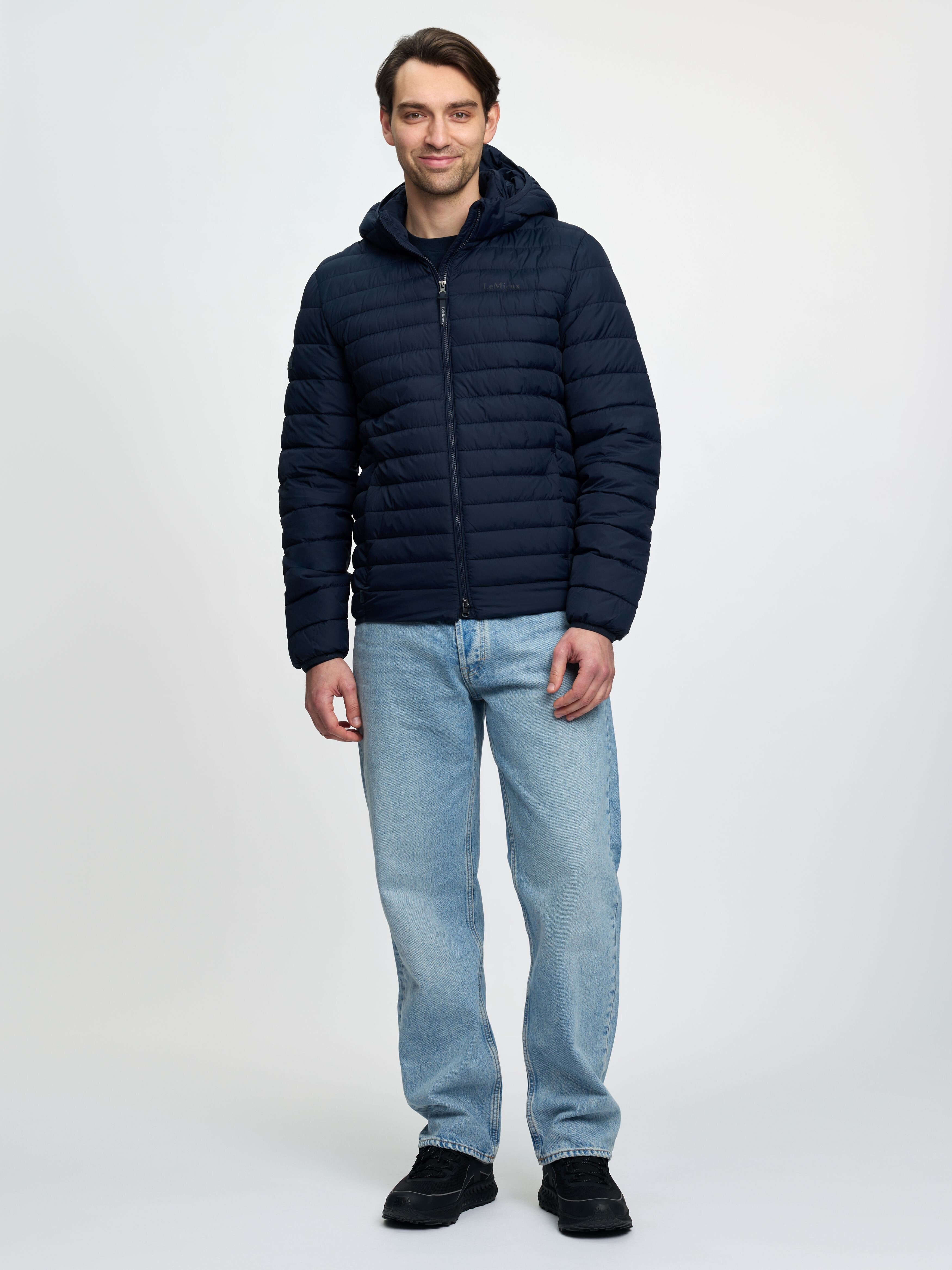 Herren Steppjacke mit Kapuze