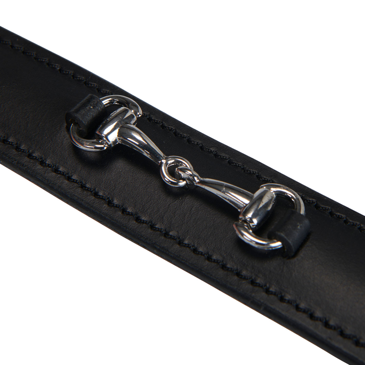 Ledergürtel mit Trensen-Motiv