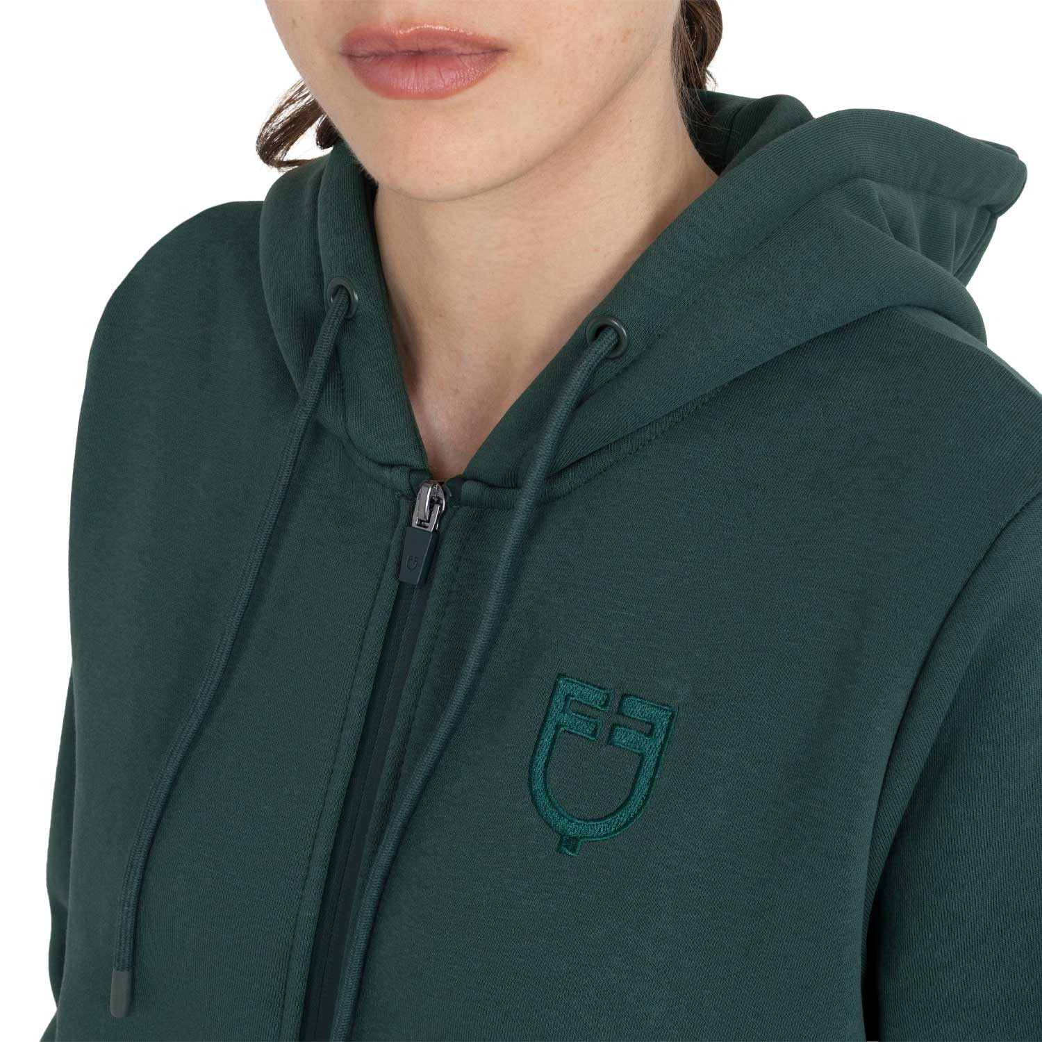 Damen-Kapuzenjacke mit Frontreißverschluss